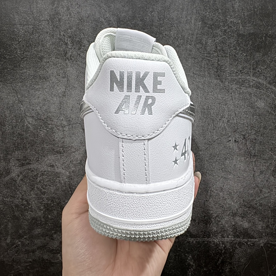 图片[4]-【公司级】海外限量发售Nike Air Force 1 \’07 Low “40周年联名–亮银”空军一号 低帮 运动鞋 休闲鞋 折边针车 工艺难度大 原楦头原纸板 原装鞋盒 定制五金配件 内置全掌气垫 原厂鞋底货号：XP9688-760 Size：36 36.5 37.5 38 38.5 39 40 40.5 41 42 42.5 43 44 44.5 45 编码：HXS250260-鞋库