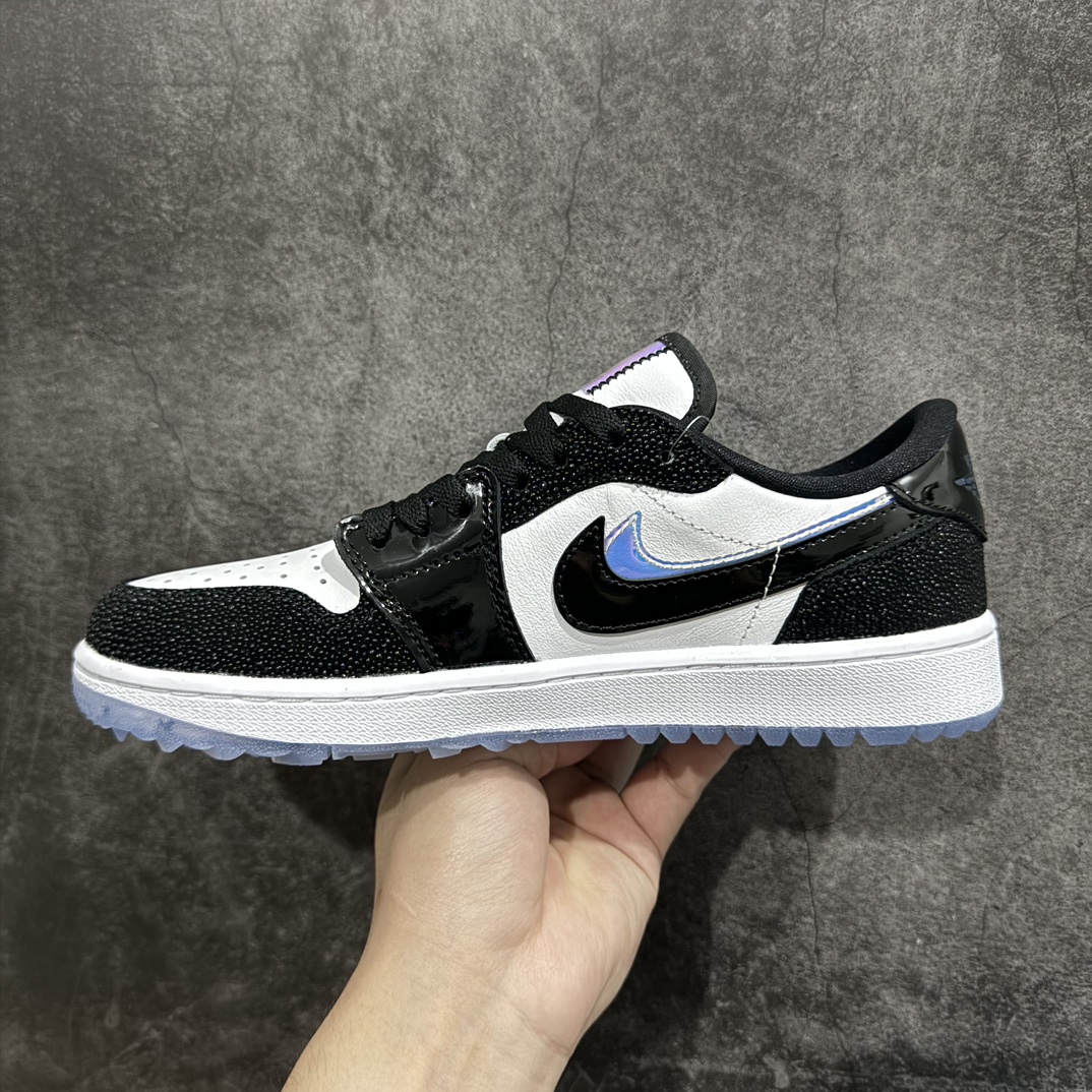 图片[2]-【DT纯原】Air Jordan AJ1 Low Golf 高尔夫 黑白镜面市面唯一纯原级别 完美零毛边处理 原厂内置全掌气垫 价格定位良心 几十个配色陆续出 平台专用代工流水线出品 一眼公司既视感 拿到手的一瞬间就与众不同 碾压市面所有版本 认准细节 全部原鞋开发 每一个配色都会采购原鞋确认细节 打破市面看图做货无好货之说 细节精确 所有配色原数据档案开发！货号：FZ4159-100 尺码：35.5 36 37.5 38 38.5 39 40 40.5 41 42 42.5 43 44 44.5 45 46 编码：DT330340-莆田鞋批发中心