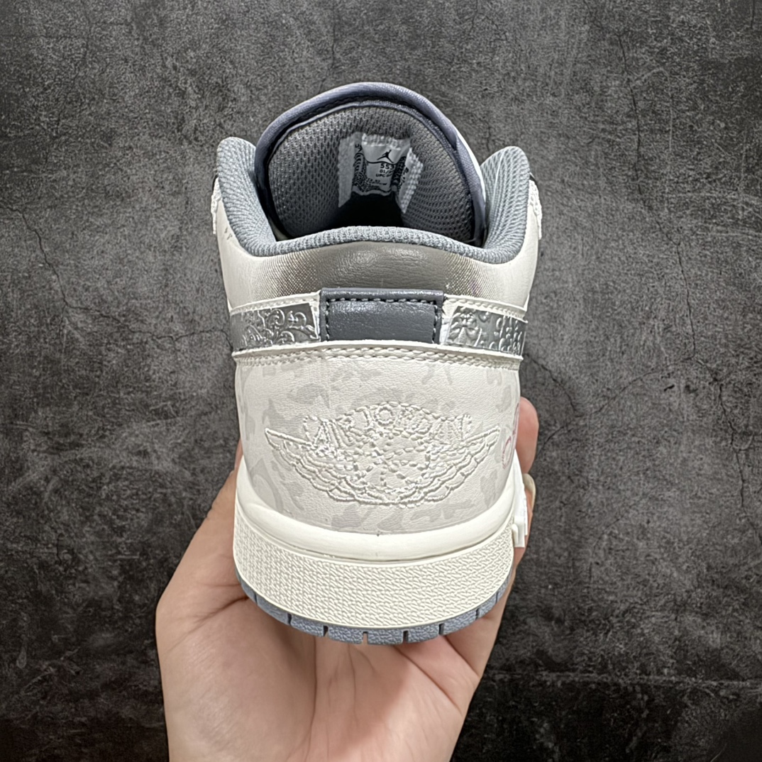 AirJordanAJ1Low熊猫恶作剧摩登薇境格雷系坚毅之花独家正确版本原鞋开发品质细节完美复刻市面唯