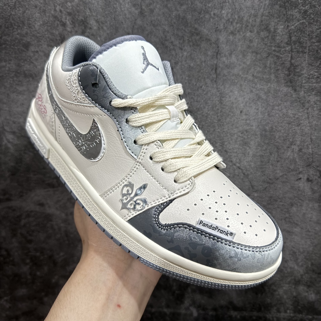 AirJordanAJ1Low熊猫恶作剧摩登薇境格雷系坚毅之花独家正确版本原鞋开发品质细节完美复刻市面唯