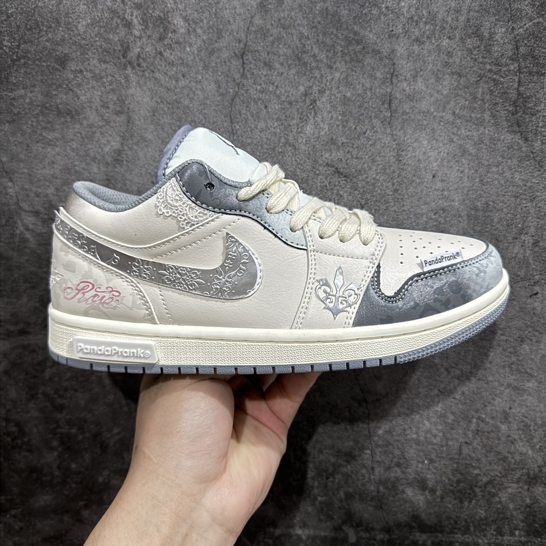 AirJordanAJ1Low熊猫恶作剧摩登薇境格雷系坚毅之花独家正确版本原鞋开发品质细节完美复刻市面唯