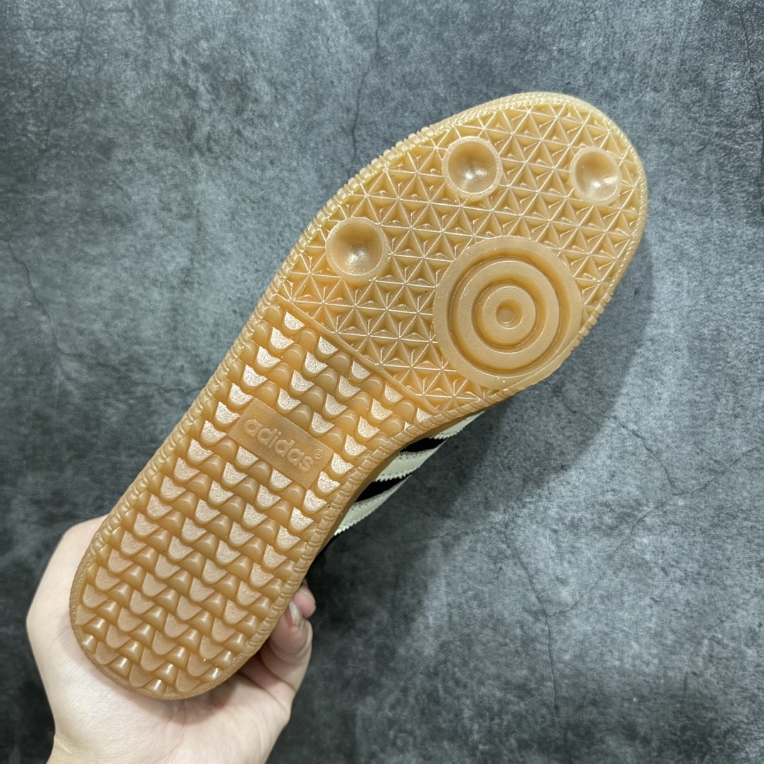 软皮版WalesBonnerxAD阿迪Samba桑巴联名款低帮休闲板鞋黑白IE0580SIZE3636.