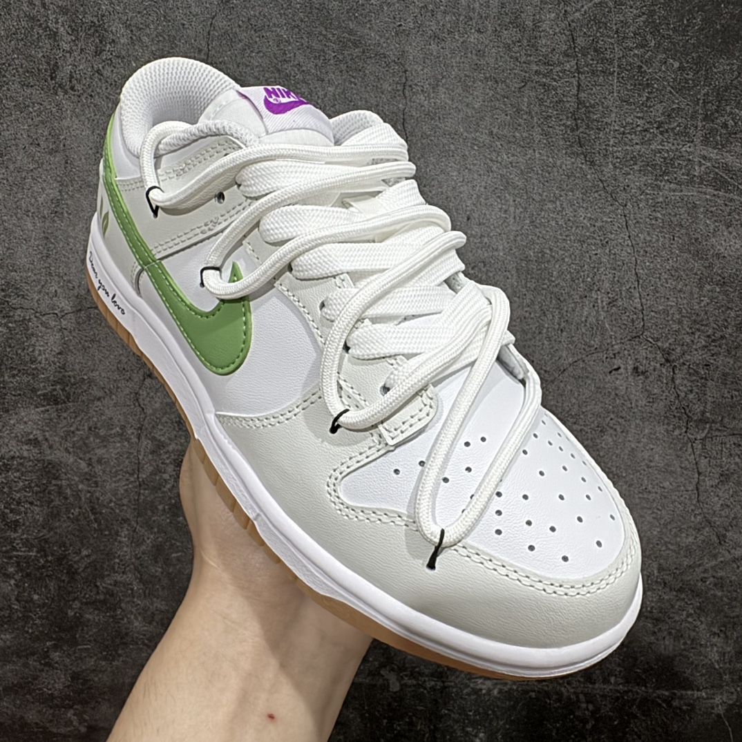 纯原版NikeSBDunkLow青提山茶清新简约解构抽绳鞋带纯原大厂出品极力推荐原装头层材料独家版型蒸餾