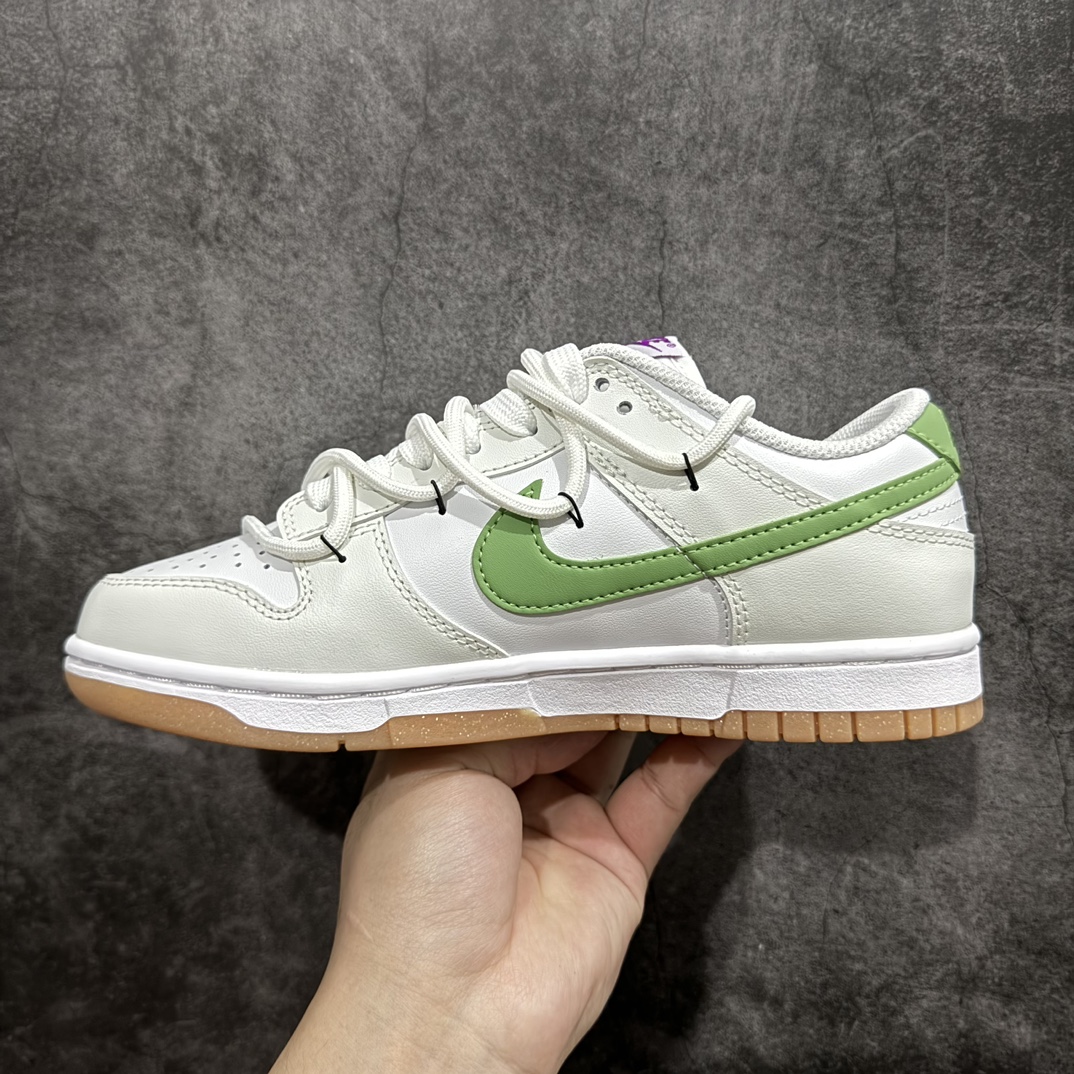 纯原版NikeSBDunkLow青提山茶清新简约解构抽绳鞋带纯原大厂出品极力推荐原装头层材料独家版型蒸餾