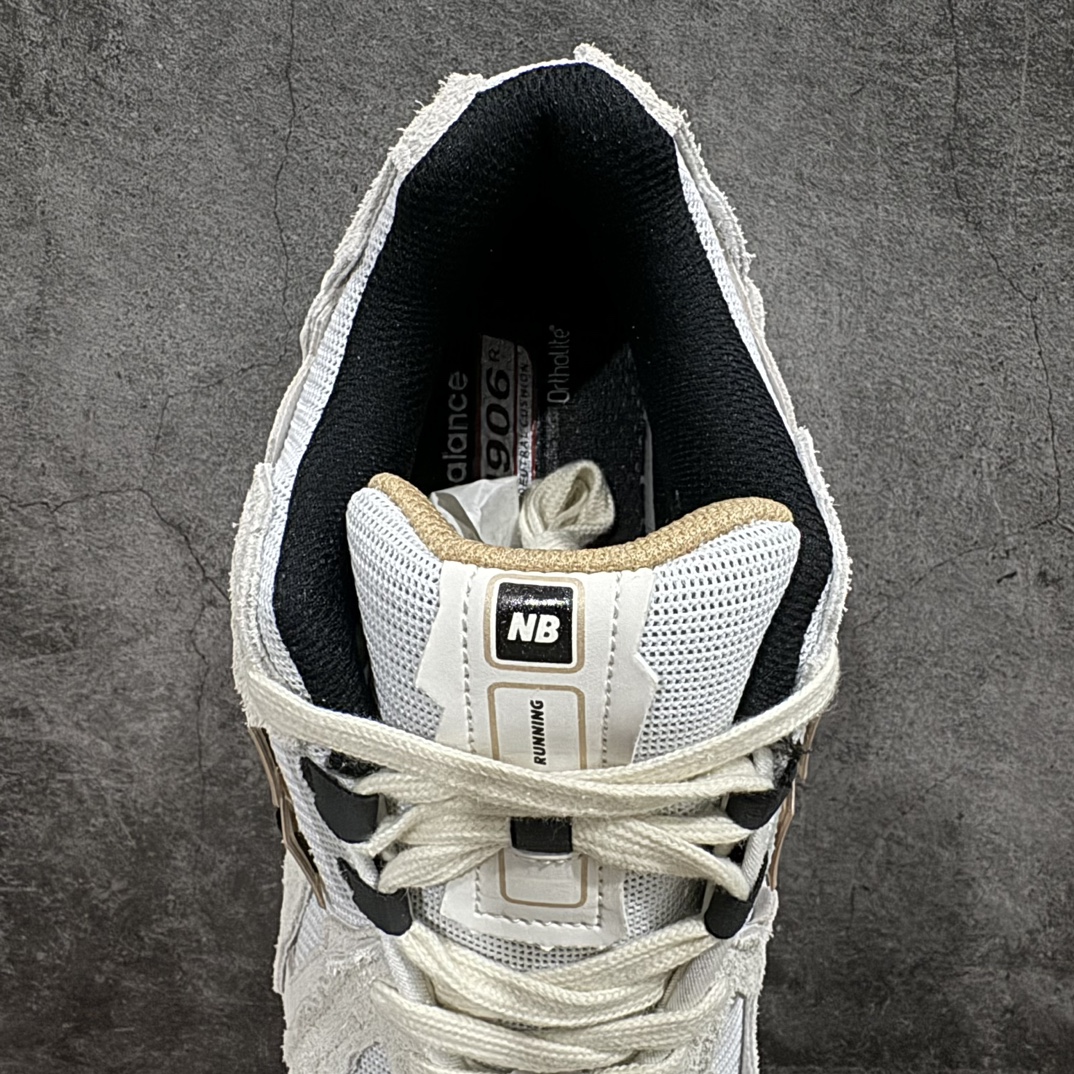 图片[8]-纯原特价 【纯原R版】新百伦NB New Balance M1906DC白鲸白 原版本 工厂全系8个配色福利清仓 全套原楦原纸板原厂数据开发 进口三明治网面 原装进口皮料正确绒感卡色 正确中底拉帮中底网布细节 原厂标裁 带紫光防伪 定制后跟透明水晶模块 冲裁组合 大底贴合程度胶水上色把控完美 整洁度挑战全网艺术家 多道序QC把关品质完善 匠心打造 耗时两个月开发完成 工艺极其复杂难度可想而知 新开独立私模大底 全网唯一正确六层组合大底 高端零售专供产物 尺码：36 36.5 37 37.5 38 38.5 39.5 40 40.5 41.5 42 42.5 43 44 45-选品中心