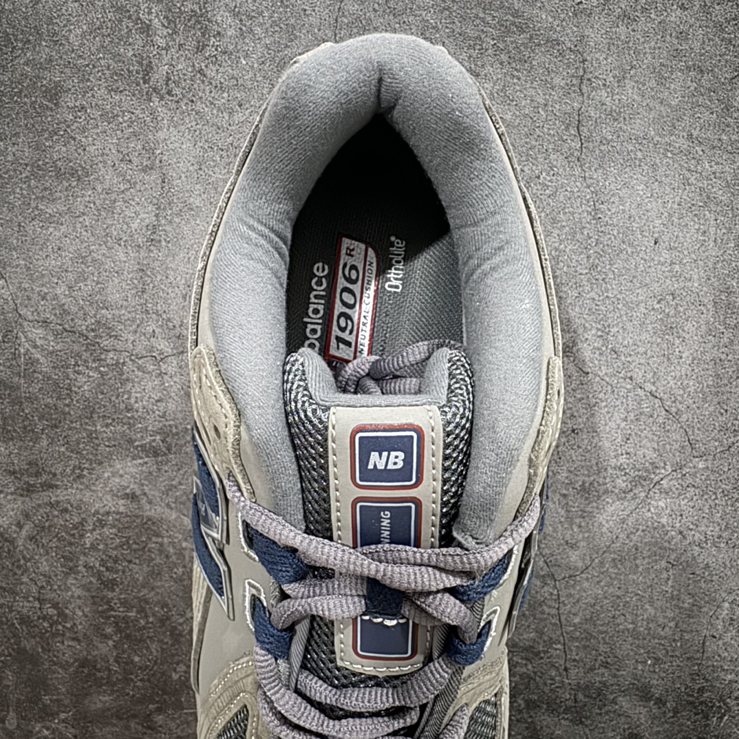 图片[8]-纯原特价 【纯原R版】新百伦NB New Balance M1906RB 灰色 原版本 工厂全系8个配色福利清仓 全套原楦原纸板原厂数据开发 进口三明治网面 原装进口皮料正确绒感卡色 正确中底拉帮中底网布细节 原厂标裁 带紫光防伪 定制后跟透明水晶模块 冲裁组合 大底贴合程度胶水上色把控完美 整洁度挑战全网艺术家 多道序QC把关品质完善 匠心打造 耗时两个月开发完成 工艺极其复杂难度可想而知 新开独立私模大底 全网唯一正确六层组合大底 高端零售专供产物 尺码：36 36.5 37 37.5 38 38.5 39.5 40 40.5 41.5 42 42.5 43 44 45-选品中心