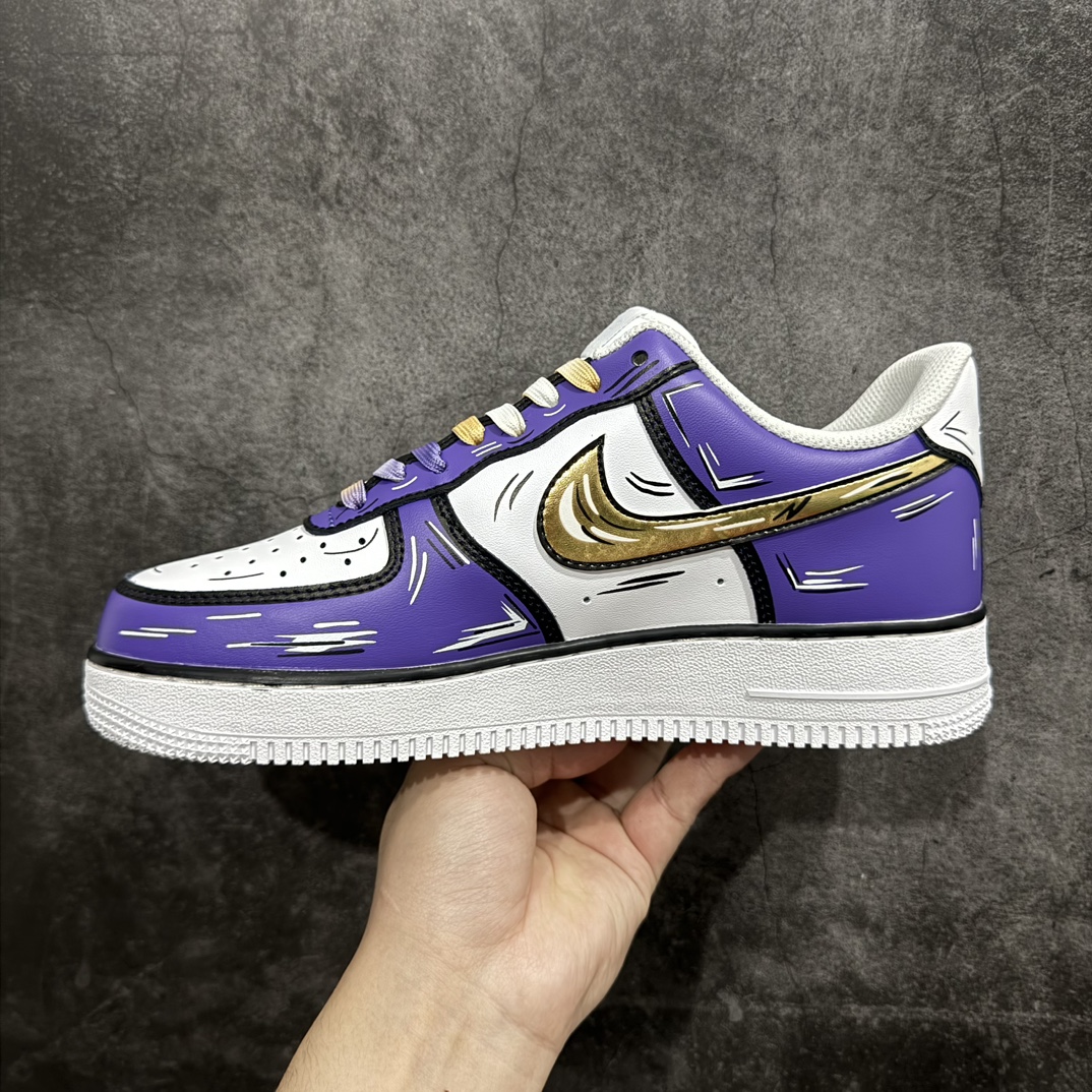 图片[2]-【公司级】Nike Air Force 1 Low 07 二次元涂鸦 紫金n原楦头原纸板 打造纯正低帮空军版型 专注外贸渠道 全掌内置蜂窝气垫原盒配件 原厂中底钢印、拉帮完美官方货号：CW2288 216 Size：36 36.5 37.5 38 38.5 39 40 40.5 41 42 42.5 43 44 44.5 45 编码：LF290300-莆田鞋批发中心