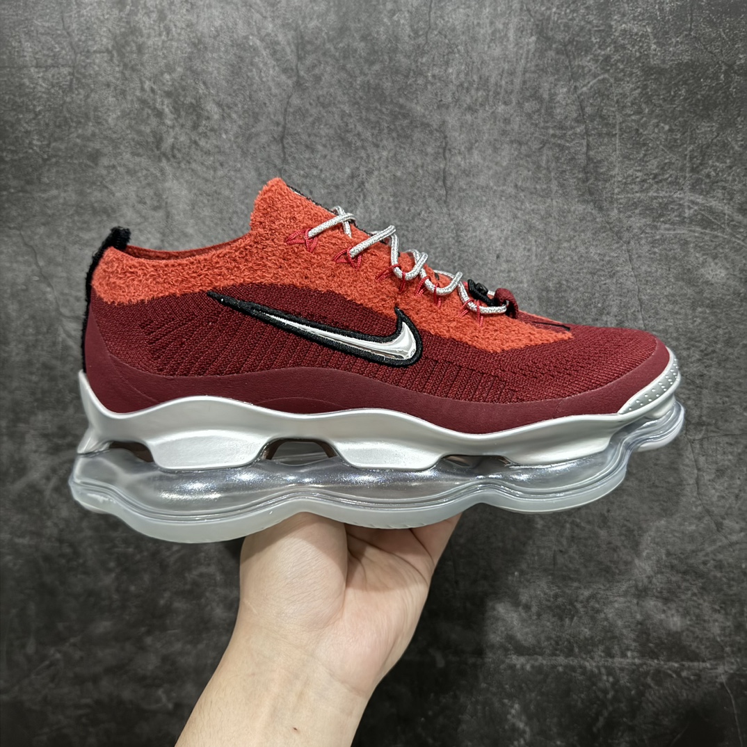 【YH版本】NK Air Max Scorpion Flyknit 天蝎座系列2022款超级大气垫系列前卫增高低帮休闲运动慢跑鞋 红银 货号：DJ4701-700nn目前市场最好的版本 区别通货便宜版本n SIZE：35.5-47.5 编码：DF310330-鞋库