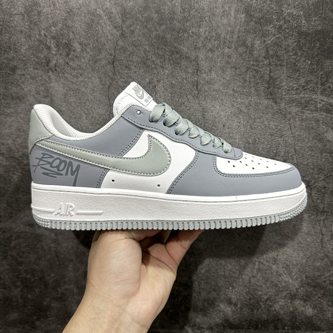 NikeAirForce1Low07叁次实验室灰白地带街头涂鸦白灰原楦头原纸板打造纯正低帮空军版型专注外