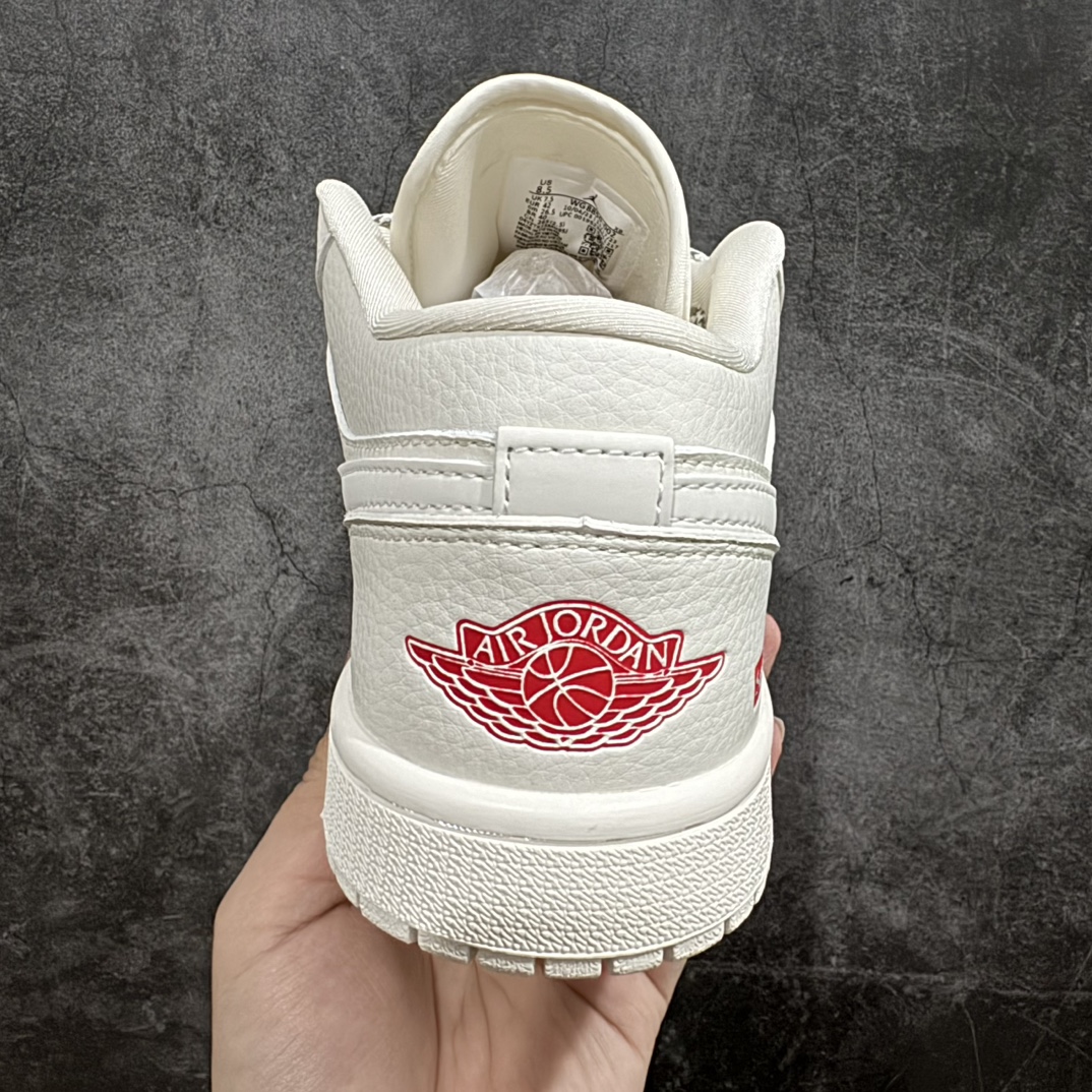 图片[4]-【定制版】Supreme x Air Jordan 1 Low AJ1 乔1联名-白天使 高端定制 低帮复古文化板鞋货号：WG8850-002n定制鞋盒 大厂纯原品质出货 超高清洁度 皮料切割干净无任何毛边 细节完美  尺码：36 36.5 37.5 38 38.5 39 40 40.5 41 42 42.5 43 44 44.5 45 编码：HXS320340-鞋库