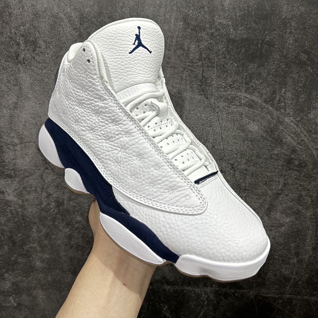 莞产纯原版AirJordanAJ13白深蓝生胶414571-140纯原大厂出品全系列原楦原纸板开发采购原