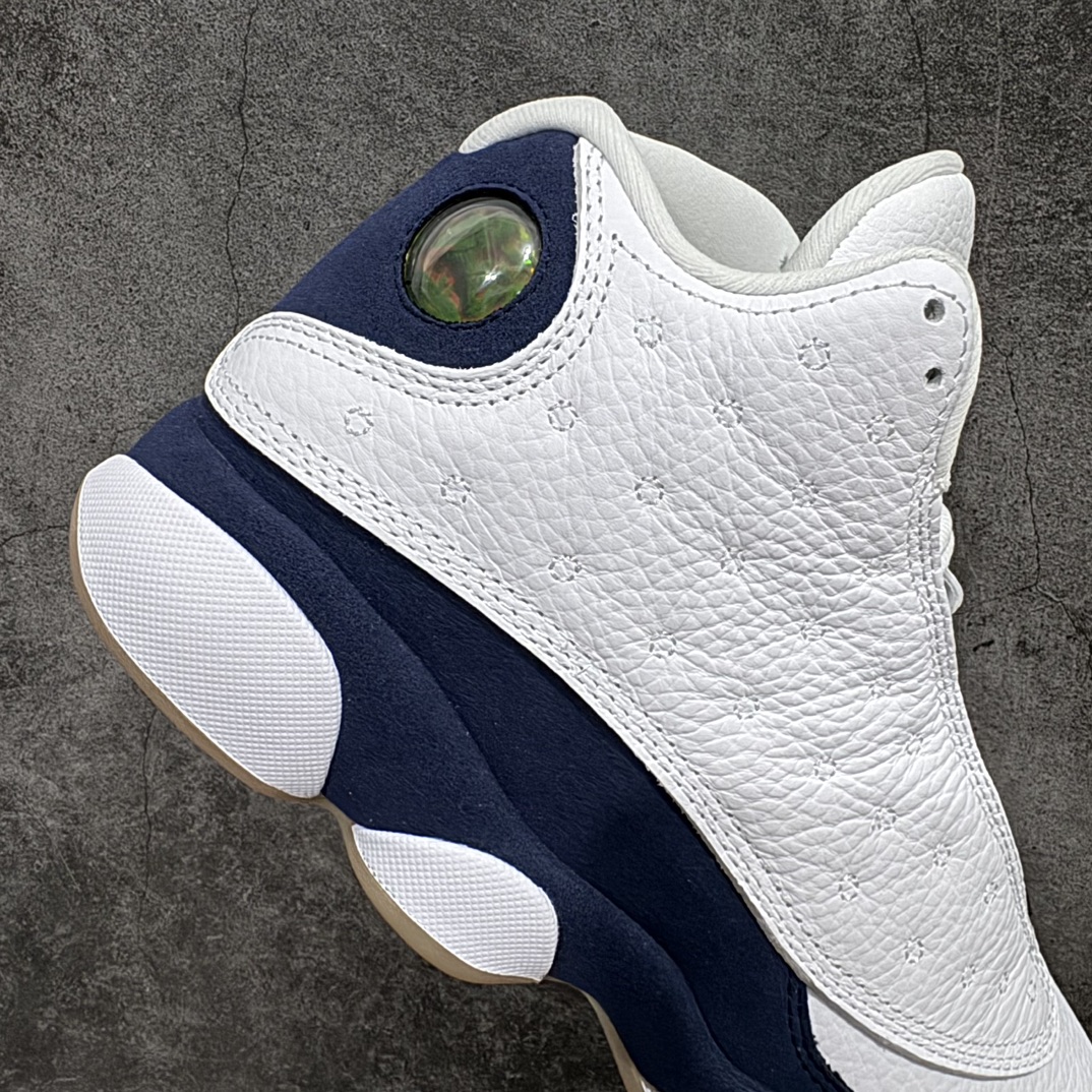 莞产纯原版AirJordanAJ13白深蓝生胶414571-140纯原大厂出品全系列原楦原纸板开发采购原