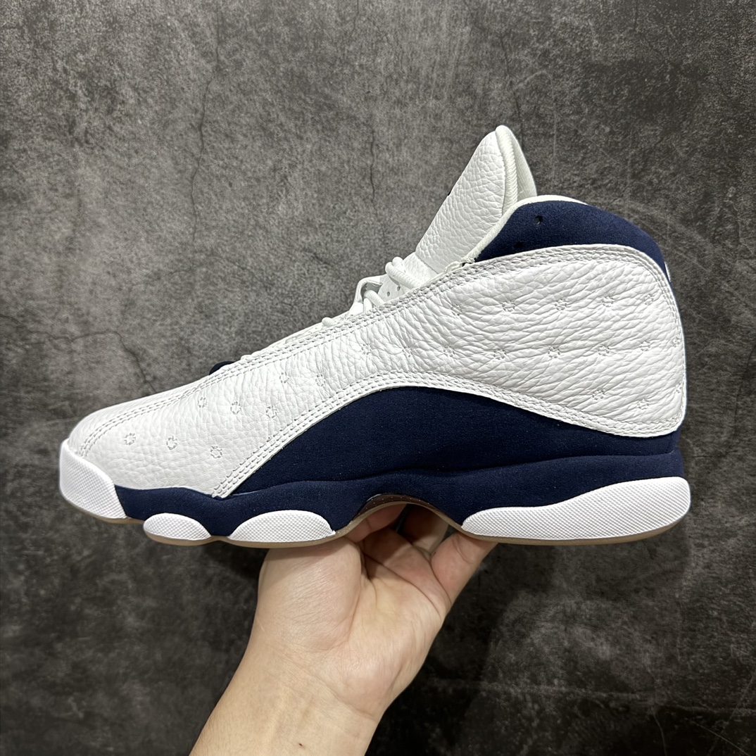 莞产纯原版AirJordanAJ13白深蓝生胶414571-140纯原大厂出品全系列原楦原纸板开发采购原