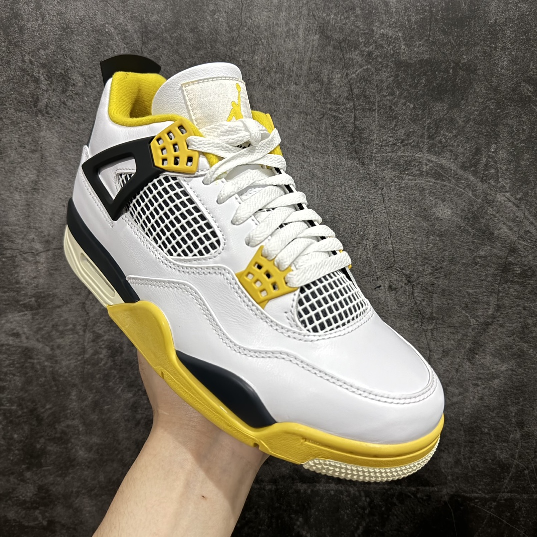 图片[3]-【KW纯原】Air Jordan AJ4 Retro 白黄雷公 AQ9129-101n耗时多个月巨作 重金购买原楦原纸板确保原汁原味 完美呈现四代版型正确鞋头弧度 原装鞋舌织唛标n原厂TPU网格 不打皱 原厂电控针车系统原厂港宝加持 正确后跟弧度 细节随意对比市面任何版本‼️n原厂织唛标 市面唯一采用原装皮料正确网格工艺 全方位一致匹配官方细节全网唯一私模 最大尺码达到48.5码  尺码：40 40.5 41 42 42.5 43 44 44.5 45 45.5 46 47.5 48.5 编码：T1480500-莆田鞋批发中心