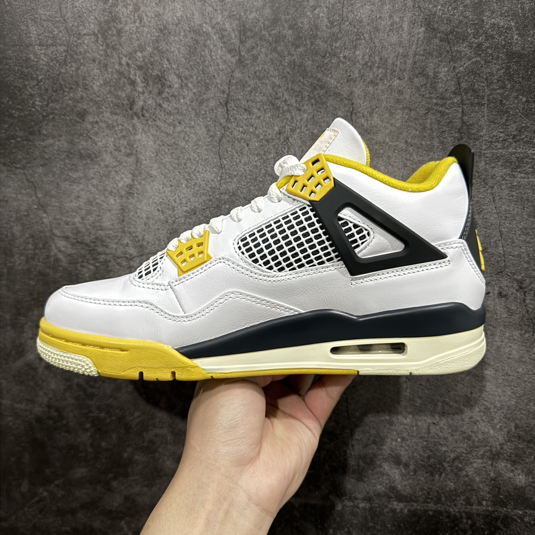 图片[2]-【KW纯原】Air Jordan AJ4 Retro 白黄雷公 AQ9129-101n耗时多个月巨作 重金购买原楦原纸板确保原汁原味 完美呈现四代版型正确鞋头弧度 原装鞋舌织唛标n原厂TPU网格 不打皱 原厂电控针车系统原厂港宝加持 正确后跟弧度 细节随意对比市面任何版本‼️n原厂织唛标 市面唯一采用原装皮料正确网格工艺 全方位一致匹配官方细节全网唯一私模 最大尺码达到48.5码  尺码：40 40.5 41 42 42.5 43 44 44.5 45 45.5 46 47.5 48.5 编码：T1480500-莆田鞋批发中心