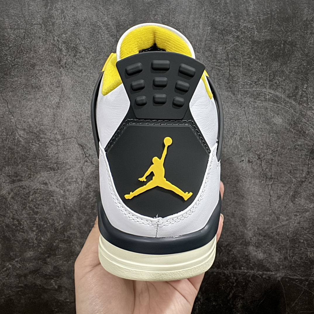 图片[4]-【KW纯原】Air Jordan AJ4 Retro 白黄雷公 AQ9129-101n耗时多个月巨作 重金购买原楦原纸板确保原汁原味 完美呈现四代版型正确鞋头弧度 原装鞋舌织唛标n原厂TPU网格 不打皱 原厂电控针车系统原厂港宝加持 正确后跟弧度 细节随意对比市面任何版本‼️n原厂织唛标 市面唯一采用原装皮料正确网格工艺 全方位一致匹配官方细节全网唯一私模 最大尺码达到48.5码  尺码：40 40.5 41 42 42.5 43 44 44.5 45 45.5 46 47.5 48.5 编码：T1480500-莆田鞋批发中心