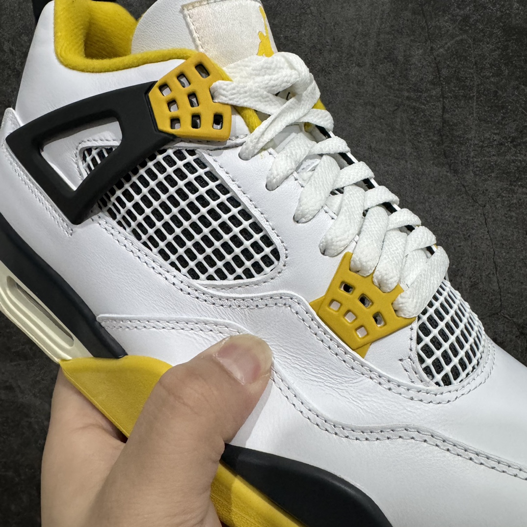 图片[4]-【KW纯原】Air Jordan AJ4 Retro 白黄雷公 AQ9129-101n耗时多个月巨作 重金购买原楦原纸板确保原汁原味 完美呈现四代版型正确鞋头弧度 原装鞋舌织唛标n原厂TPU网格 不打皱 原厂电控针车系统原厂港宝加持 正确后跟弧度 细节随意对比市面任何版本‼️n原厂织唛标 市面唯一采用原装皮料正确网格工艺 全方位一致匹配官方细节全网唯一私模 最大尺码达到48.5码  尺码：40 40.5 41 42 42.5 43 44 44.5 45 45.5 46 47.5 48.5 编码：T1480500-莆田鞋批发中心