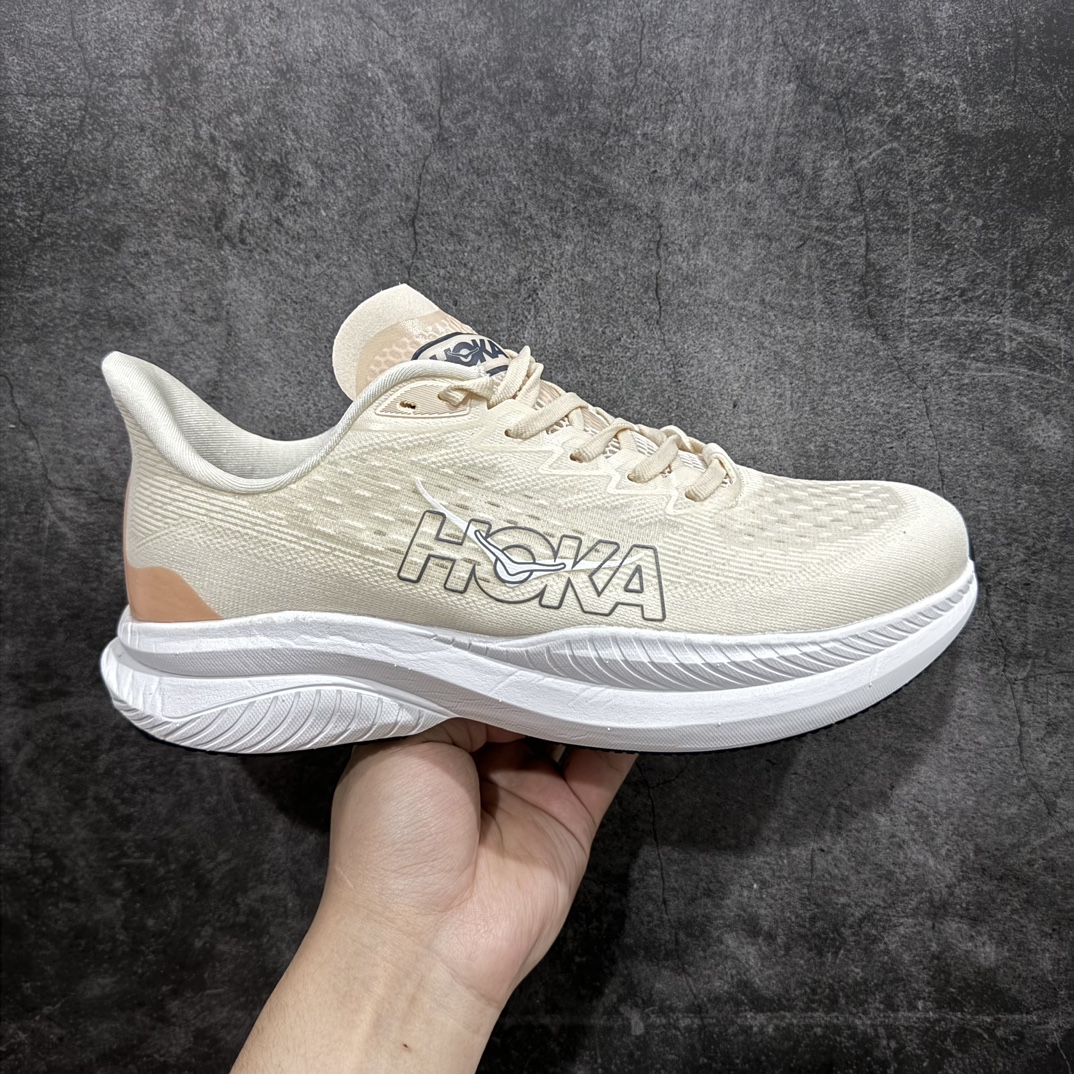 美国新兴跑鞋品牌HokaOneOneMach6Low马赫6代系列低帮全马竞速轻量透气网纱休闲运动慢跑鞋“