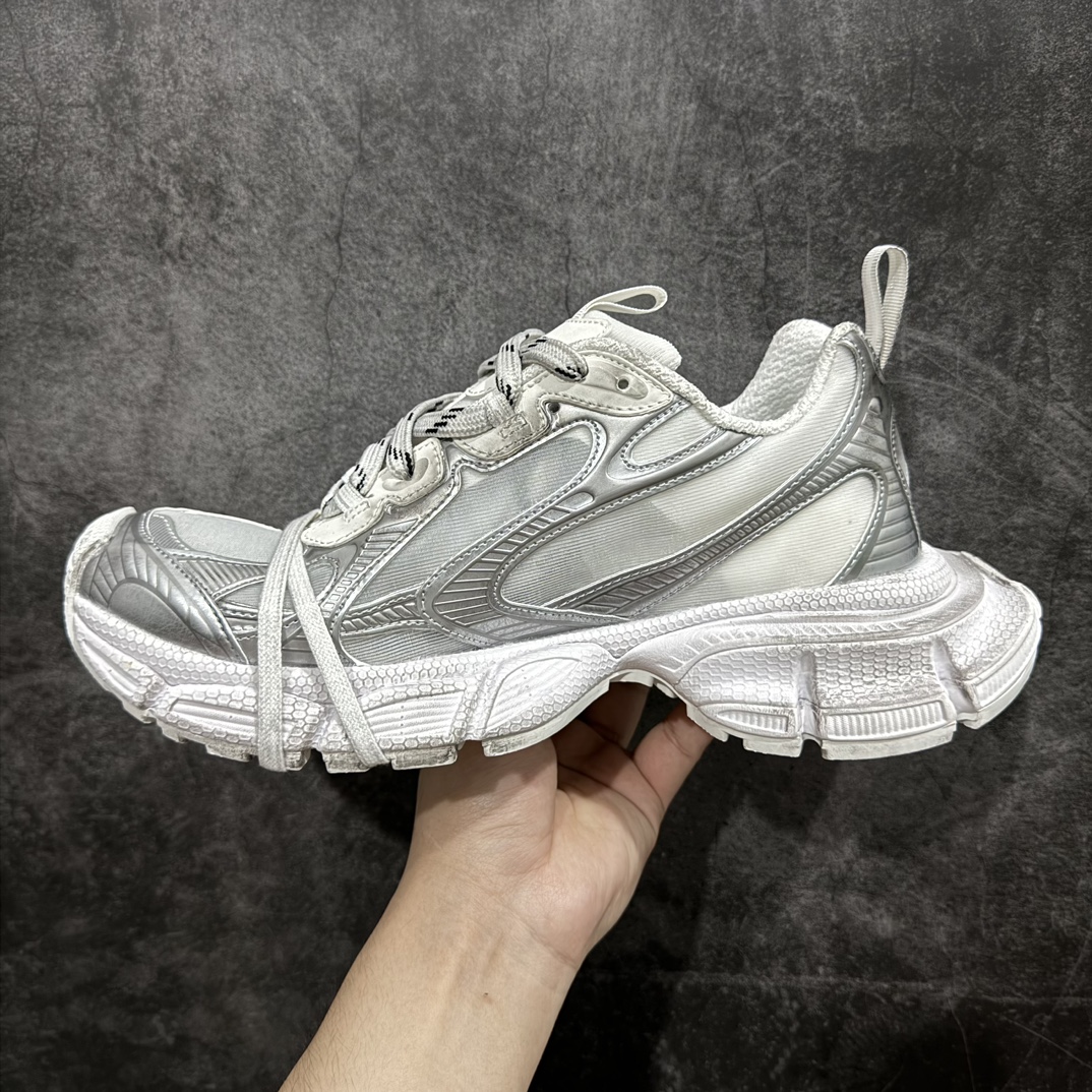 BALENCIAGA3XLSneakers巴黎世家十代网布系带低帮走秀复古老爹鞋全套原纸板楦头开发最原汁