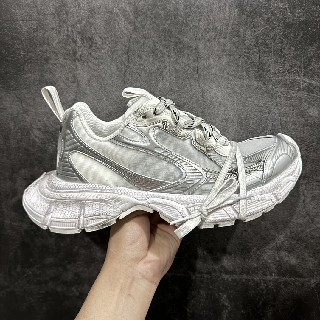 BALENCIAGA3XLSneakers巴黎世家十代网布系带低帮走秀复古老爹鞋全套原纸板楦头开发最原汁