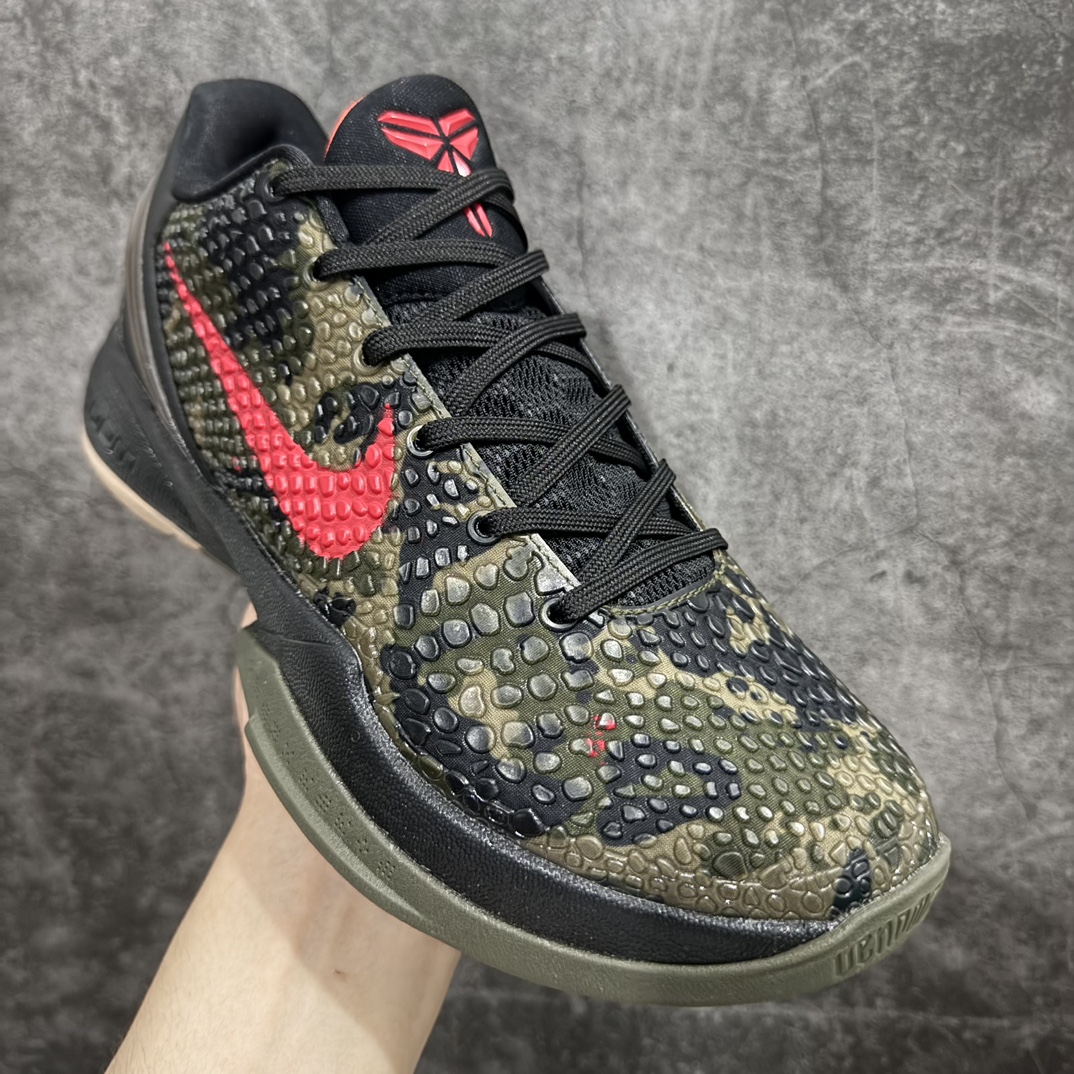 图片[3]-【小绿x版】NK Zoom Kobe 6 科比六代签名实战篮球鞋 军绿迷彩 429659-900n欧美外贸平台特供版完美实战无压力 售后售前保到底n全网唯一开发至49.5 50.5码主攻中端市场 全套原纸板楦头开发确保原汁原味 完美呈现版型 一比一鞋头弧度高度鞋身弧度细节品控鞋型完美 原厂TPU网格鞋带扣 正确内里网布 前后气垫加持 信仰绝不减配 全鞋身材料卡色独家定制 SWOOSH 蛇鳞 正确珠光效果（内嵌珍珠粉）独家前掌Zoom Turbo 后掌马蹄Zoom缓震 内置全真动态飞线 独家复刻U型缓震垫带独立钢印 十年情怀 这里完美落地 一个月独家售后 为实战保驾护航  尺码：39 40 40.5 41 42 42.5 43 44 44.5 45 45.5 46 47.5 48.5 49.5 50.5 编码：T1320340-鞋库