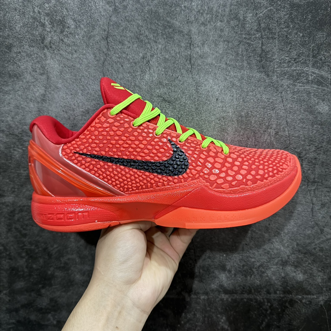 【小绿x版】NK Zoom Kobe 6 科比六代签名实战篮球鞋 黑红 FV4921-600n欧美外贸平台特供版完美实战无压力 售后售前保到底n全网唯一开发至49.5 50.5码主攻中端市场 全套原纸板楦头开发确保原汁原味 完美呈现版型 一比一鞋头弧度高度鞋身弧度细节品控鞋型完美 原厂TPU网格鞋带扣 正确内里网布 前后气垫加持 信仰绝不减配 全鞋身材料卡色独家定制 SWOOSH 蛇鳞 正确珠光效果（内嵌珍珠粉）独家前掌Zoom Turbo 后掌马蹄Zoom缓震 内置全真动态飞线 独家复刻U型缓震垫带独立钢印 十年情怀 这里完美落地 一个月独家售后 为实战保驾护航  尺码：39 40 40.5 41 42 42.5 43 44 44.5 45 45.5 46 47.5 48.5 49.5 50.5 编码：T1320340-鞋库