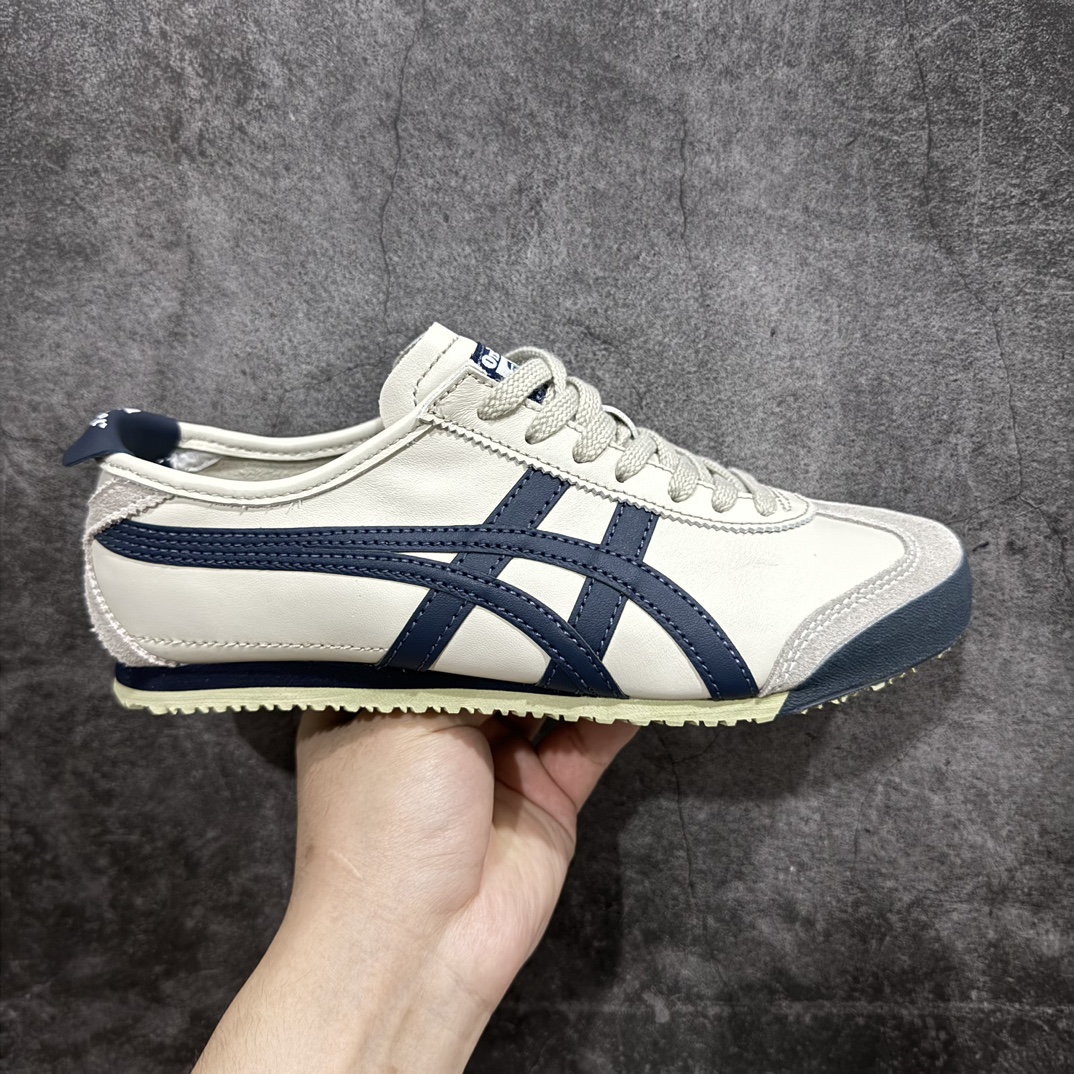 【PH纯原】Asics Onitsuka Tiger MEXICO 66 亚瑟士鬼冢虎复古经典板鞋米灰藏青配色nn印尼厂Oem原单材料 除成型在PT外n其余全部客供材料 淘宝B级代购店铺内供💯n四联官方吊牌 乳胶组合鞋垫、羊皮纸质中底 不用宰手买专柜 这里满足你👊🏼 全新工厂开发 一线品质 全部原鞋一比一开发  货号：DL408-9001 Size：36-46 全码出货 编码：DT130250-鞋库