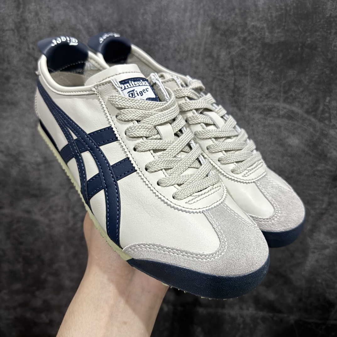 【PH纯原】Asics Onitsuka Tiger MEXICO 66 亚瑟士鬼冢虎复古经典板鞋米灰藏青配色nn印尼厂Oem原单材料 除成型在PT外n其余全部客供材料 淘宝B级代购店铺内供💯n四联官方吊牌 乳胶组合鞋垫、羊皮纸质中底 不用宰手买专柜 这里满足你👊🏼 全新工厂开发 一线品质 全部原鞋一比一开发  货号：DL408-9001 Size：36-46 全码出货 编码：DT130250-莆田鞋批发中心