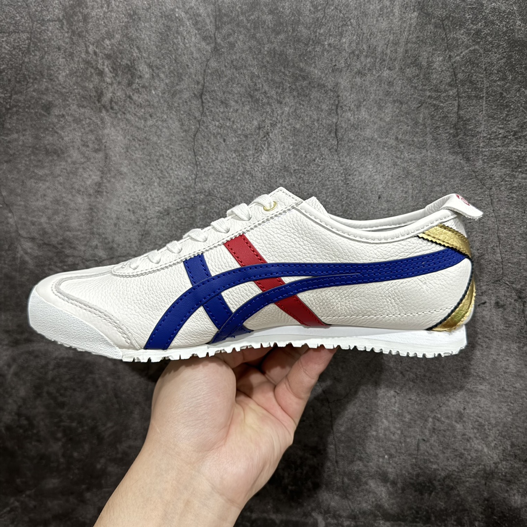 图片[2]-【PH纯原】Asics Onitsuka Tiger MEXICO 66 亚瑟士鬼冢虎复古经典板鞋 白蓝红色nn印尼厂Oem原单材料 除成型在PT外n其余全部客供材料 淘宝B级代购店铺内供💯n四联官方吊牌 乳胶组合鞋垫、羊皮纸质中底 不用宰手买专柜 这里满足你👊🏼 全新工厂开发 一线品质 全部原鞋一比一开发  货号：DL408-9001 Size：36-46 全码出货 编码：DT130250-莆田鞋批发中心