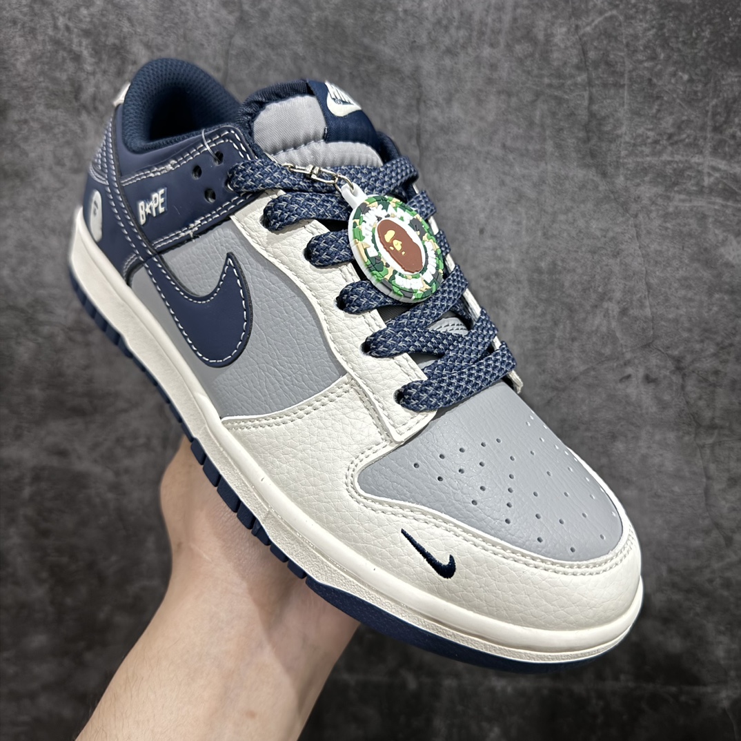 图片[3]-【公司级】Nk SB Dunk Low BAPE联名-米蓝灰 周年高端定制 低帮休闲板鞋 BB8969-001rn定制鞋盒 大厂纯原品质出货 超高清洁度 皮料切割干净无任何毛边 细节完美 r 尺码：36 36.5 37.5 38 38.5 39 40 40.5 41 42 42.5 43 44 44.5 45  编码：HXS320340-莆田鞋批发中心