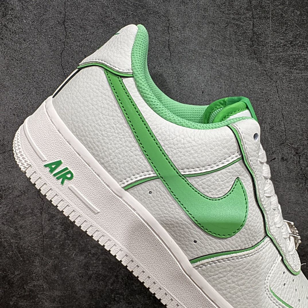 公司级爆款单品NIkeAirForce107Low米白绿炫彩“夜魔侠”空军一号低帮运动休闲板鞋客供高亮3