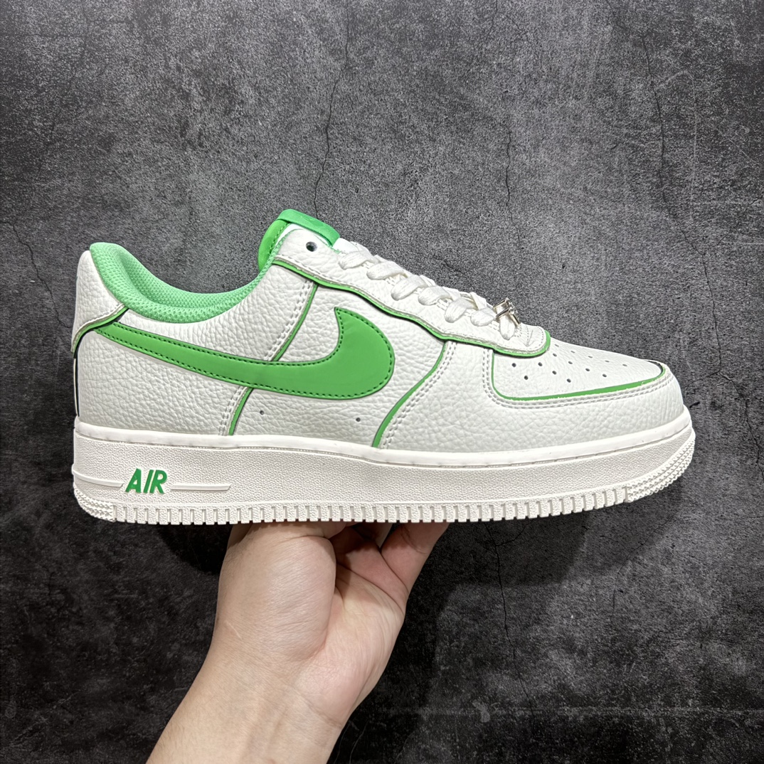 公司级爆款单品NIkeAirForce107Low米白绿炫彩“夜魔侠”空军一号低帮运动休闲板鞋客供高亮3