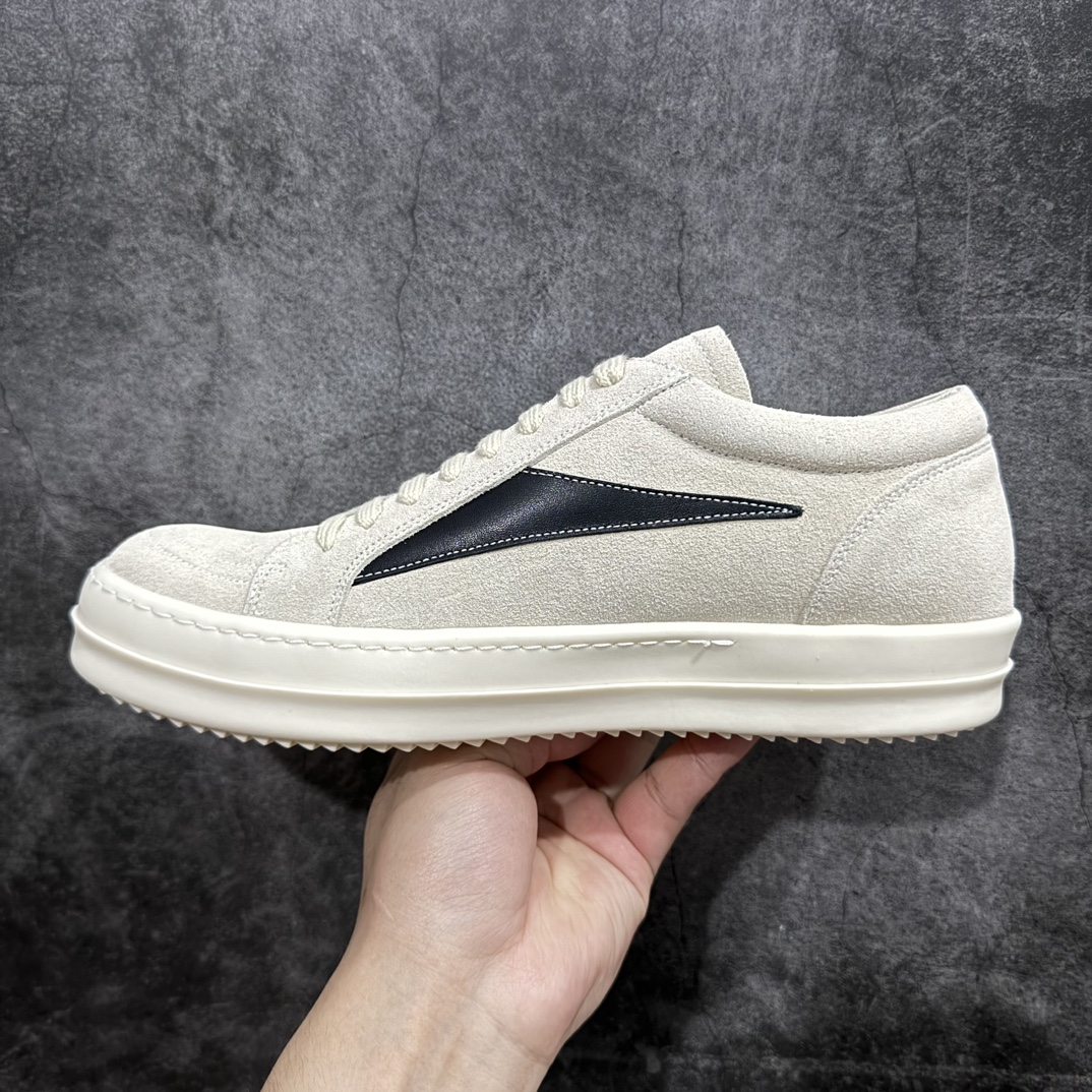 450 【佛山顶级超A版】RO欧文斯Rick Owens 主线 低帮皮面时尚运动板鞋