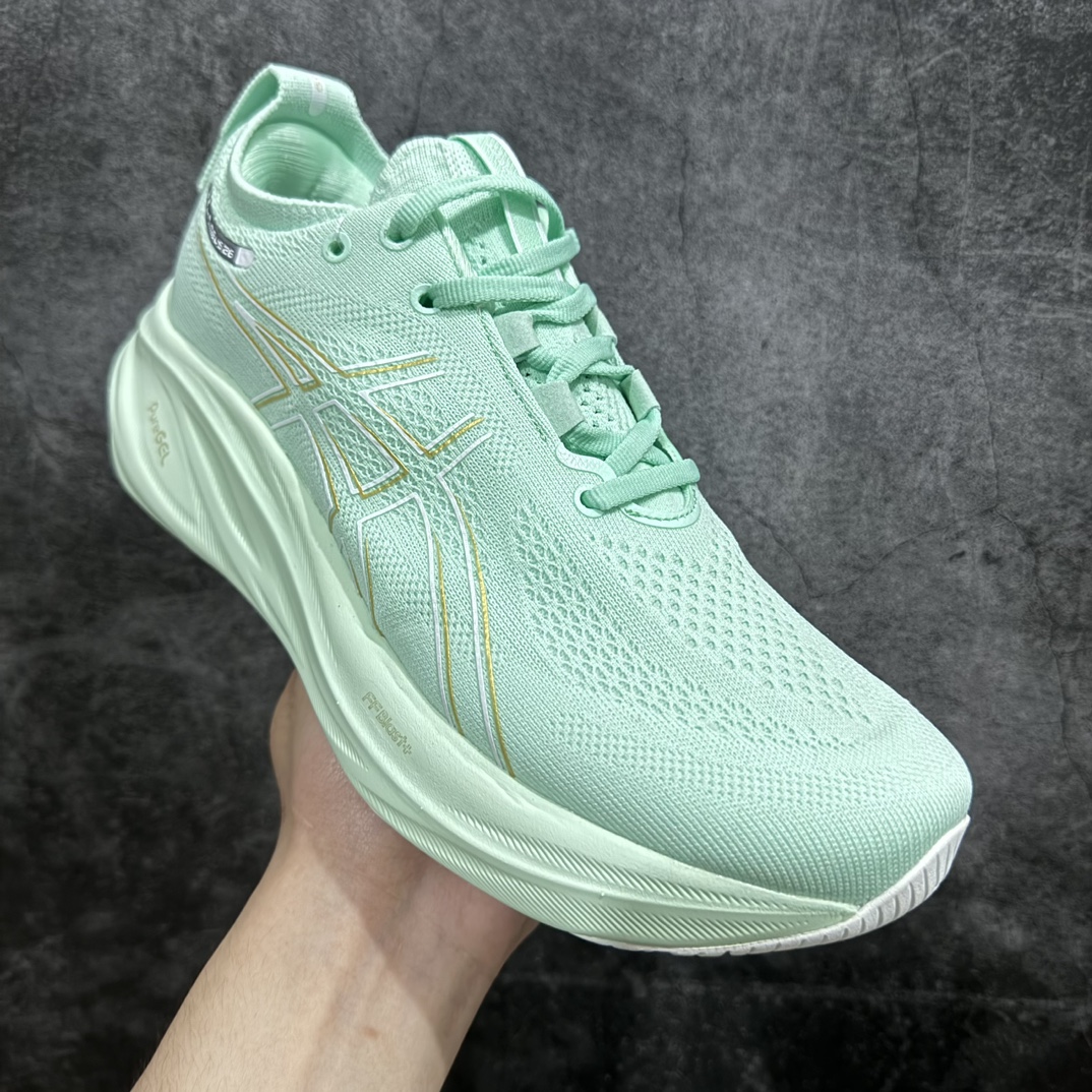 纯原版本ASICSGel-NIMBUS26减震支撑耐磨低帮跑步鞋此款新品ASICSGel-NIMBUS2