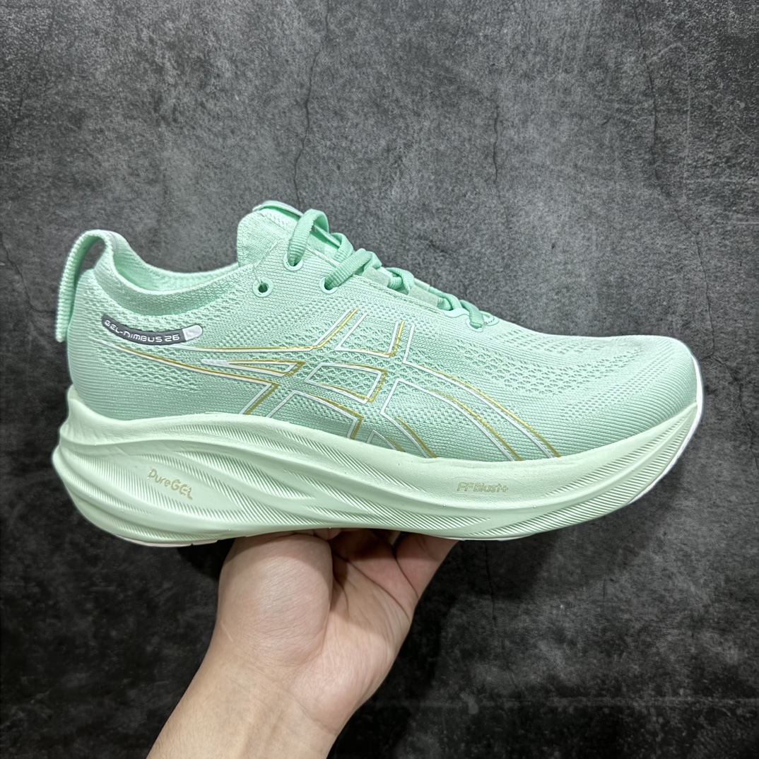 纯原版本ASICSGel-NIMBUS26减震支撑耐磨低帮跑步鞋此款新品ASICSGel-NIMBUS2