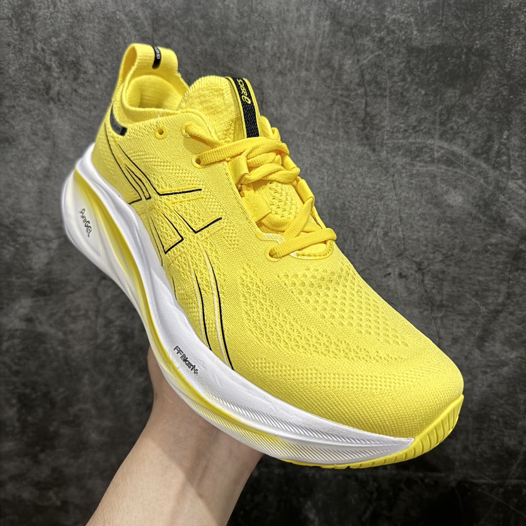 图片[3]-【纯原版本】ASICS Gel-NIMBUS 26 减震支撑耐磨 低帮 跑步鞋n此款新品ASICS Gel-NIMBUS 26 为酷跑推出 鞋面采用轻量透气针织材料制作 平添适脚性 中底使用FF BLAST PLUS ECO环保泡绵材料 增添可持续舒适流畅度  后掌缓震Pure GEL胶材设计 使柔软度增加 大底加宽设计 提升大底的抓地力与耐久度。 尺码：36-45 编码：MZ230250-莆田鞋批发中心