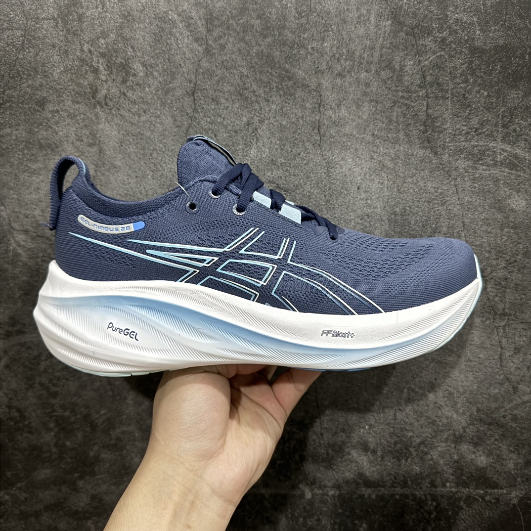 纯原版本ASICSGel-NIMBUS26减震支撑耐磨低帮跑步鞋此款新品ASICSGel-NIMBUS2