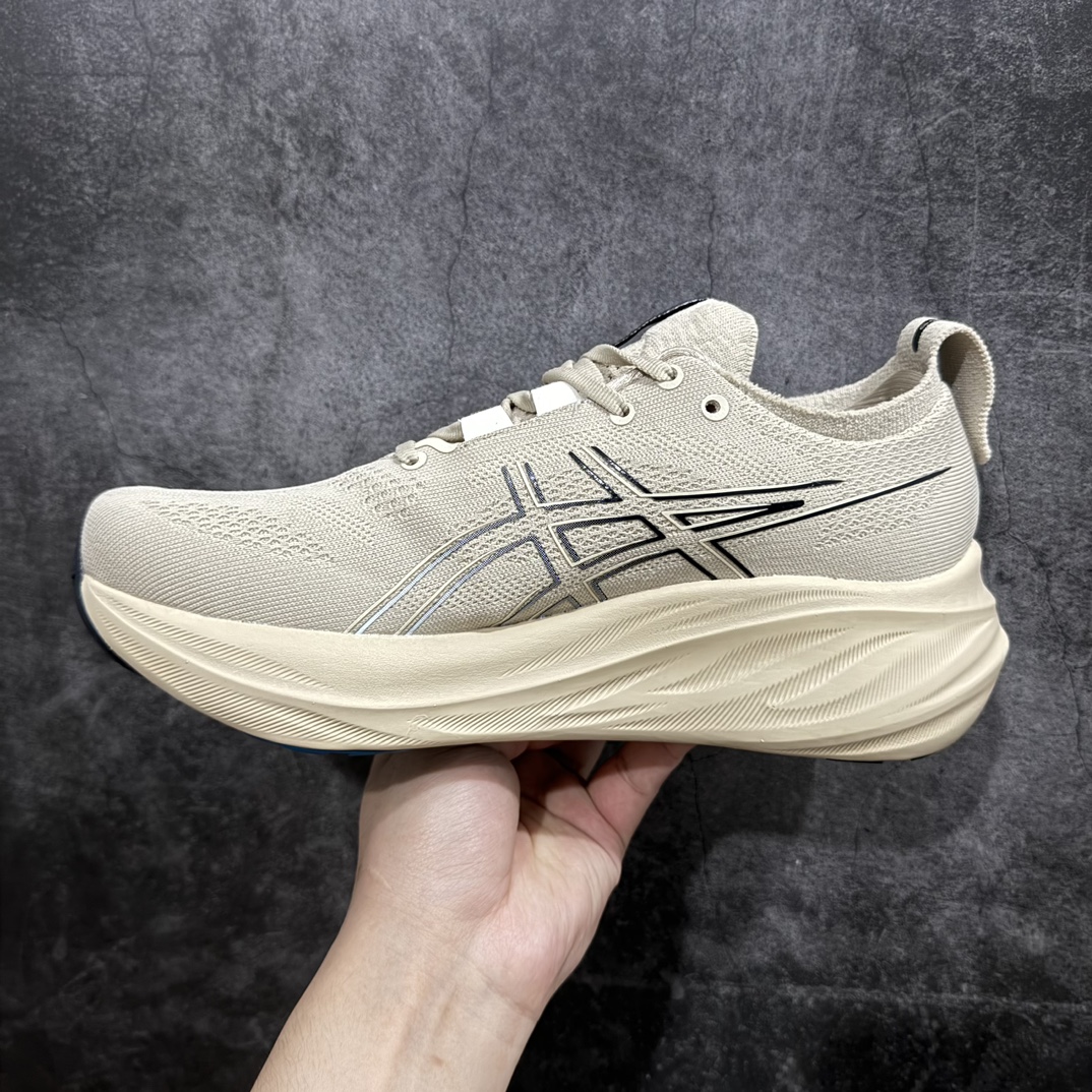 图片[2]-【纯原版本】ASICS Gel-NIMBUS 26 减震支撑耐磨 低帮 跑步鞋n此款新品ASICS Gel-NIMBUS 26 为酷跑推出 鞋面采用轻量透气针织材料制作 平添适脚性 中底使用FF BLAST PLUS ECO环保泡绵材料 增添可持续舒适流畅度  后掌缓震Pure GEL胶材设计 使柔软度增加 大底加宽设计 提升大底的抓地力与耐久度。 尺码：36-45 编码：MZ230250-莆田鞋批发中心