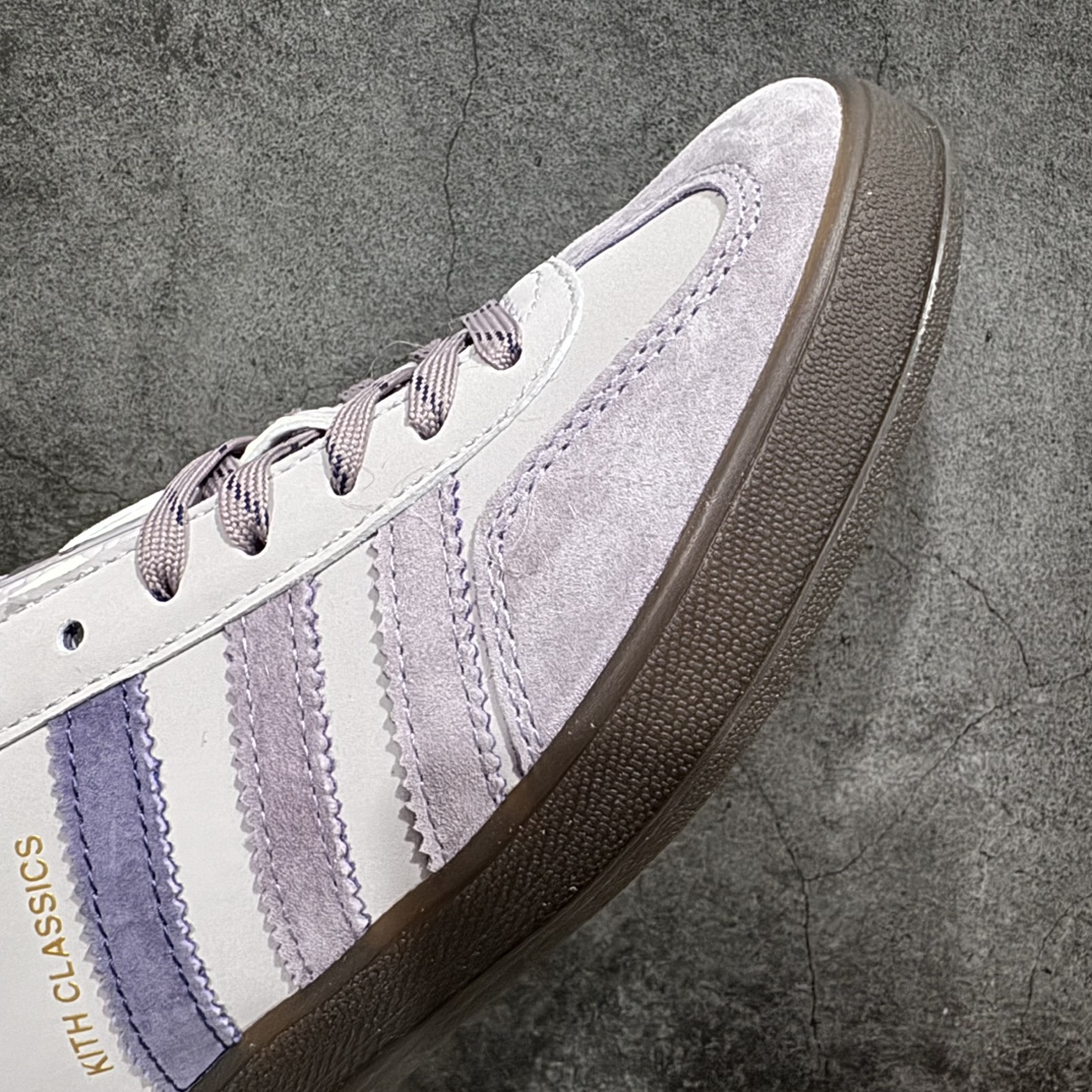 正确版阿迪达斯AdidasoriginalsGazelleIndoorxKITH紫色联名这款阿迪达斯运动