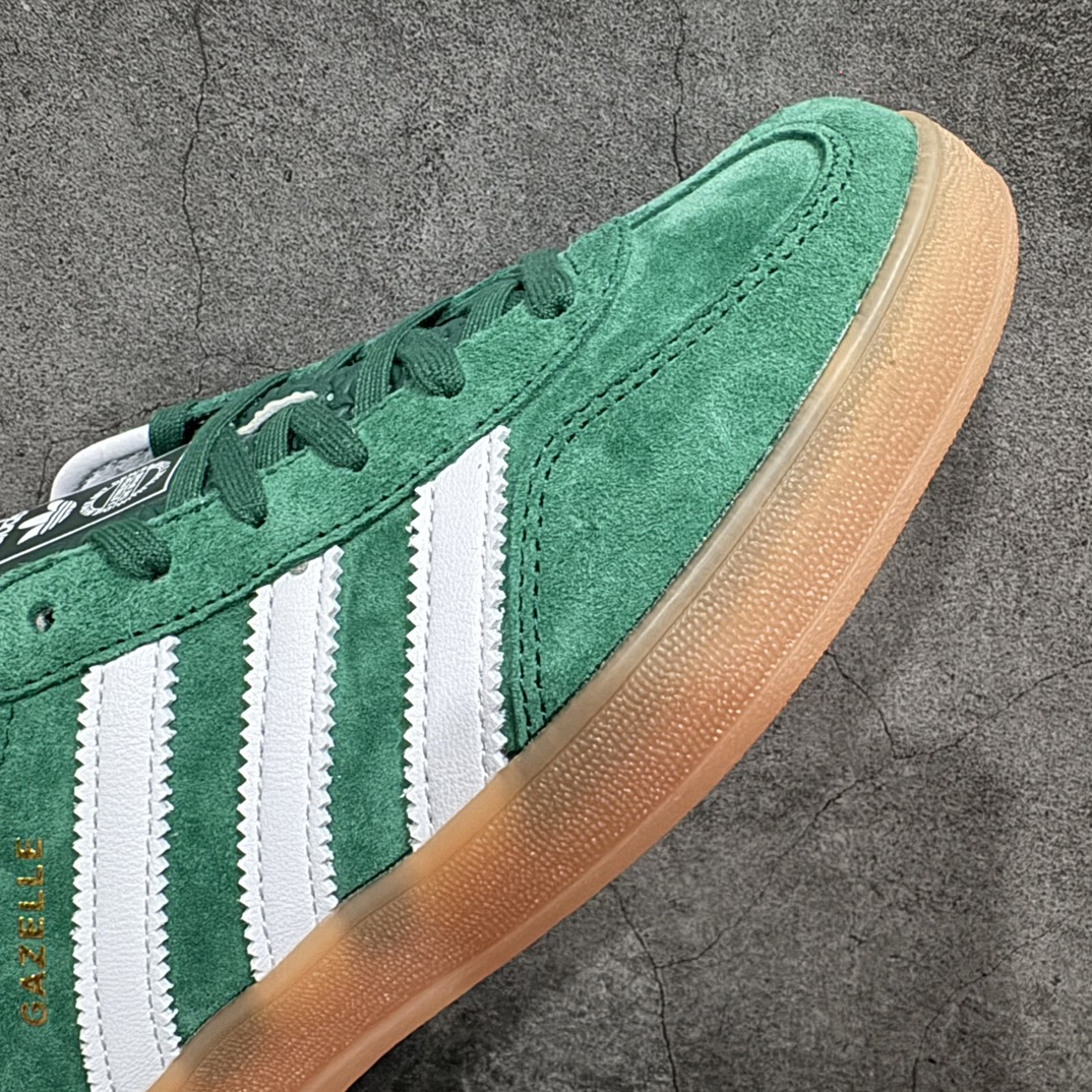 图片[6]-【纯原M版】Adidas Originals Gazelle Indoor  防滑低帮T头德训鞋 GZ复古系列 绿白 IG1596n知名纯原工厂💪🏻n正确猪八材料 毛绒感质感都特别强 非普通版本n市场顶级版本完美还原zp细节，注意区别市场任何版本，完全不是一路货色‼️n全鞋原材料打造，无任何色差，正确鞋型，后跟港宝材料定型，正确微透生胶大底，反口内里头层细腻小牛皮，纸板中底 鞋垫背胶，侧面正确烫金压印字母，所有细节完美还原‼️ 尺码：36 36.5 37 38 38.5 39 40 40.5 41 42 42.5 43 44 44.5 45 46 编码：JY270290-莆田鞋批发中心