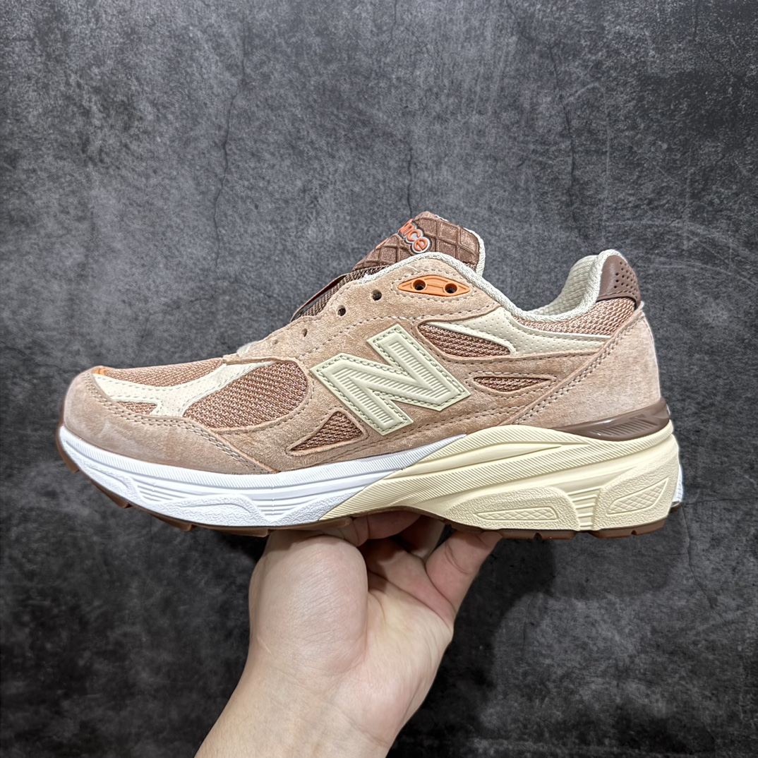 总裁版本SizexNewBalanceM990SZ3新百伦NB990V3第三代总统复古慢跑鞋联名米褐色正