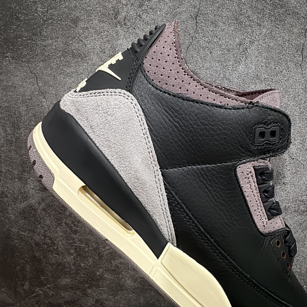 图片[8]-【OG纯原】A Ma Maniere x Air Jordan AJ3 \”Black\” AMM联名黑紫 货号：FZ4811-001n注意⚠️售后原盒损坏扣￥30n原楦原纸板开发 确保原汁原味 原厂皮料质感色泽绝无偏差 完美中底拉帮 原厂中底钢印  原档案大底 如假白送 大底纹路 气垫通透度PU的回弹性均百分百还原 原厂电绣鞋舌飞人刺绣针数立体讲究精细欢迎对比正品原鞋SIZE：36 36.5 37.5 38 38.5 39 40 40.5 41 42 42.5 43 44 44.5 45 46 47.5 编码：OG530560-鞋库