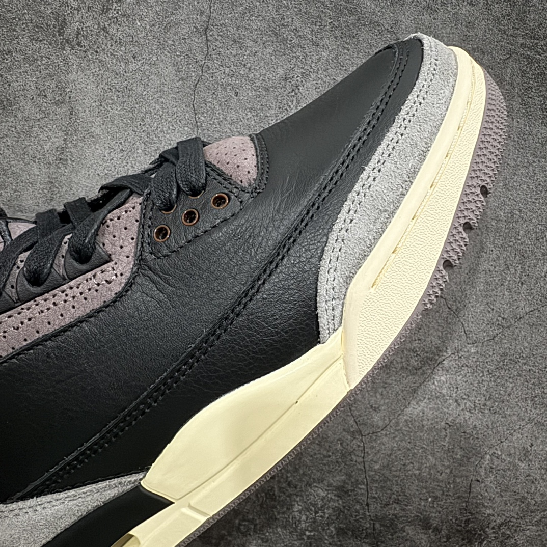 图片[6]-【OG纯原】A Ma Maniere x Air Jordan AJ3 \”Black\” AMM联名黑紫 货号：FZ4811-001n注意⚠️售后原盒损坏扣￥30n原楦原纸板开发 确保原汁原味 原厂皮料质感色泽绝无偏差 完美中底拉帮 原厂中底钢印  原档案大底 如假白送 大底纹路 气垫通透度PU的回弹性均百分百还原 原厂电绣鞋舌飞人刺绣针数立体讲究精细欢迎对比正品原鞋SIZE：36 36.5 37.5 38 38.5 39 40 40.5 41 42 42.5 43 44 44.5 45 46 47.5 编码：OG530560-鞋库