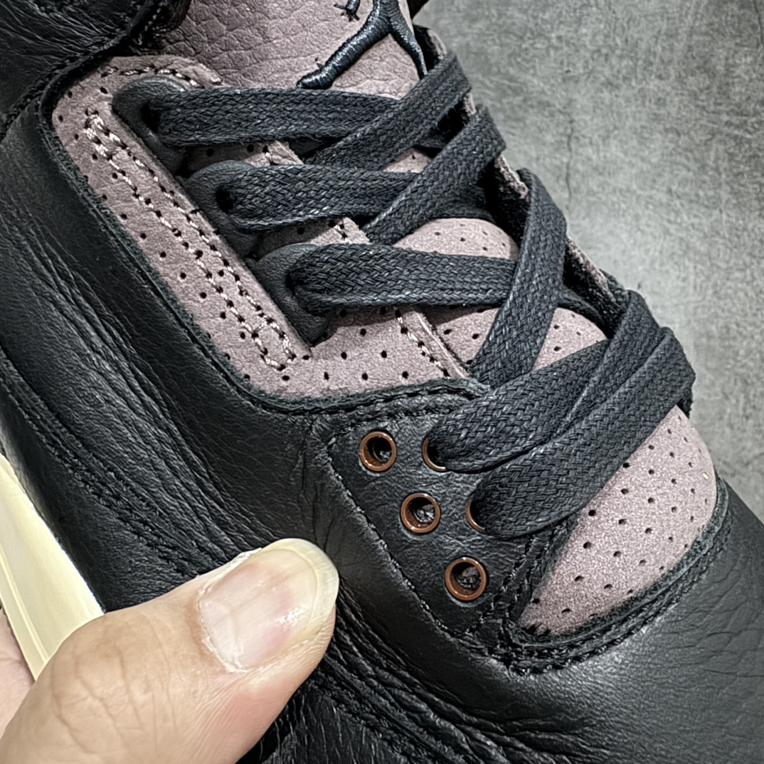 图片[5]-【OG纯原】A Ma Maniere x Air Jordan AJ3 \”Black\” AMM联名黑紫 货号：FZ4811-001n注意⚠️售后原盒损坏扣￥30n原楦原纸板开发 确保原汁原味 原厂皮料质感色泽绝无偏差 完美中底拉帮 原厂中底钢印  原档案大底 如假白送 大底纹路 气垫通透度PU的回弹性均百分百还原 原厂电绣鞋舌飞人刺绣针数立体讲究精细欢迎对比正品原鞋SIZE：36 36.5 37.5 38 38.5 39 40 40.5 41 42 42.5 43 44 44.5 45 46 47.5 编码：OG530560-莆田鞋批发中心