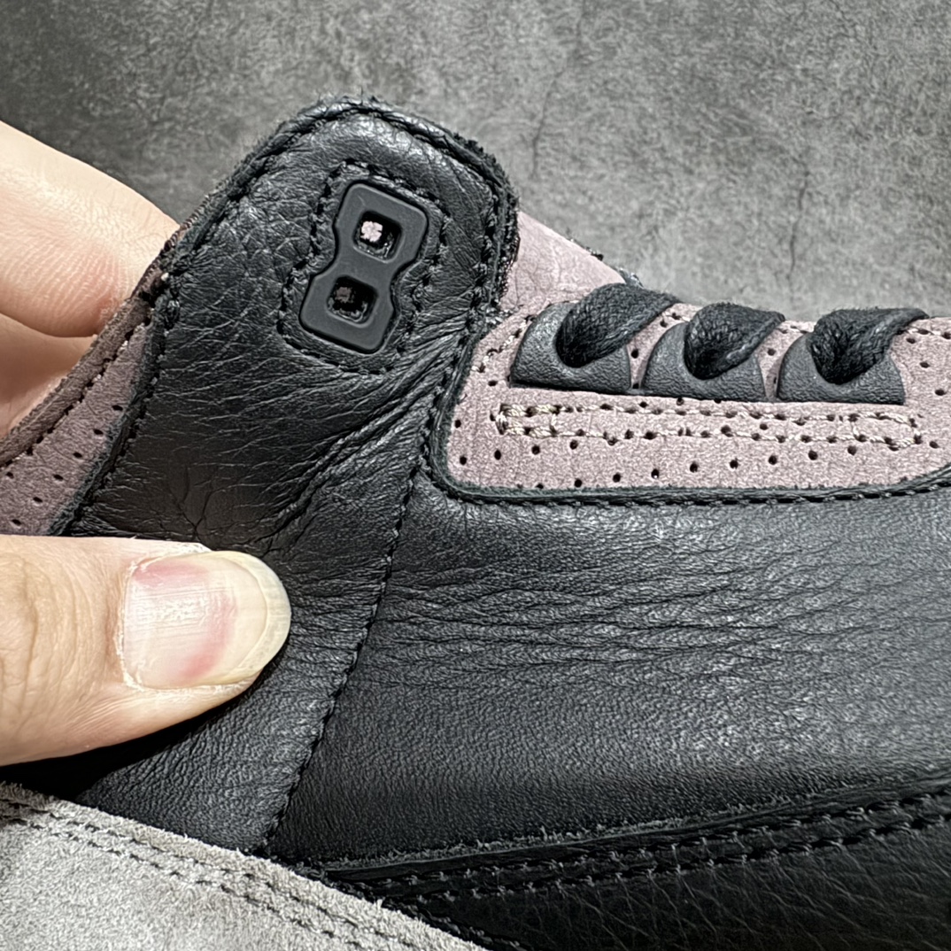 图片[4]-【OG纯原】A Ma Maniere x Air Jordan AJ3 \”Black\” AMM联名黑紫 货号：FZ4811-001n注意⚠️售后原盒损坏扣￥30n原楦原纸板开发 确保原汁原味 原厂皮料质感色泽绝无偏差 完美中底拉帮 原厂中底钢印  原档案大底 如假白送 大底纹路 气垫通透度PU的回弹性均百分百还原 原厂电绣鞋舌飞人刺绣针数立体讲究精细欢迎对比正品原鞋SIZE：36 36.5 37.5 38 38.5 39 40 40.5 41 42 42.5 43 44 44.5 45 46 47.5 编码：OG530560-鞋库