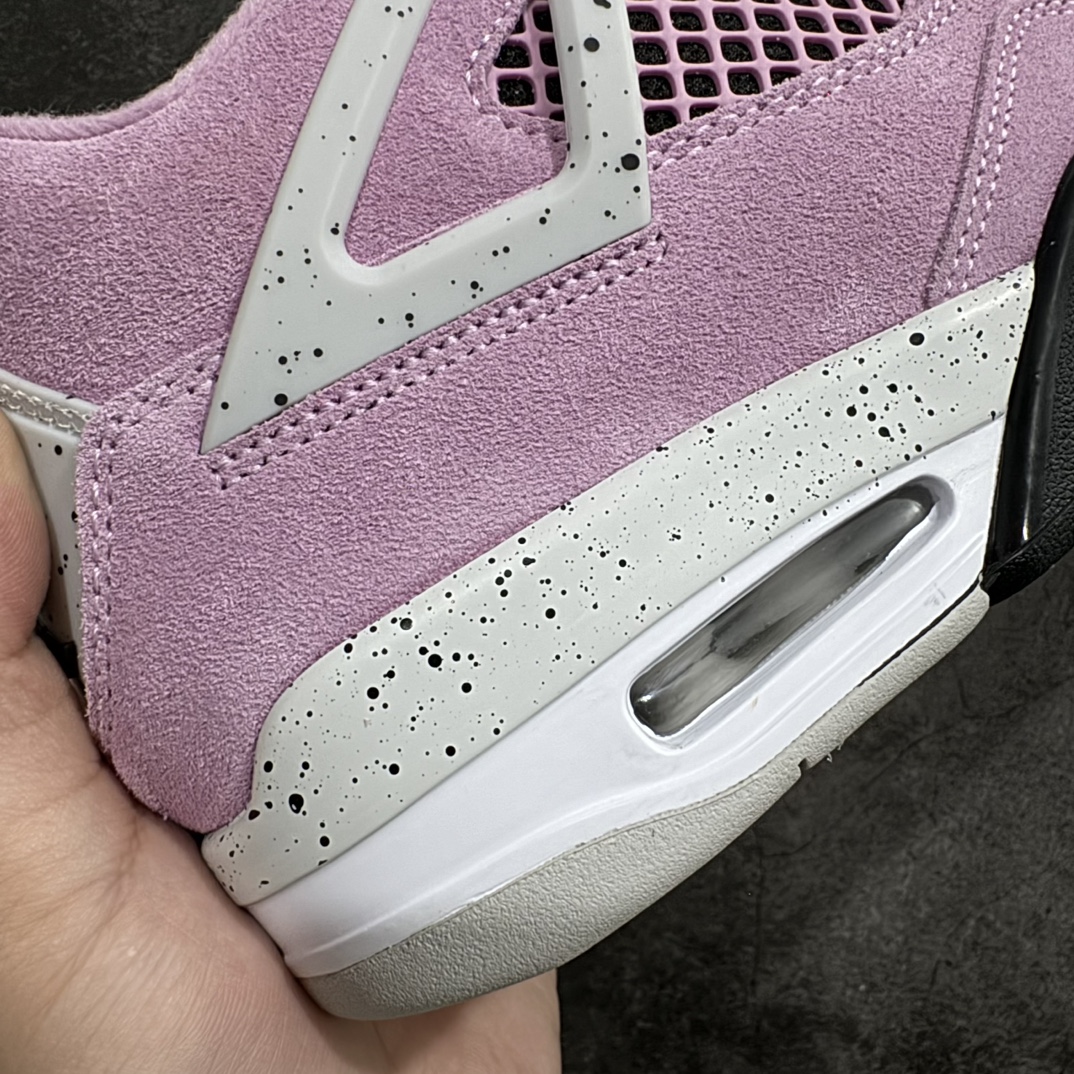 图片[2]-【原厂版】Air Jordan AJ4 WMNS \”Orchid\”n猛男粉 AQ9129-501 n全新升级改良 原鞋原楦原纸板同源开发 完美呈现乔4的版型 内侧正确双色网格 还原细节 原厂皮料 正确气垫颜色 正确网格工艺 正确拉帮工艺 全鞋原装材料制作 原档案原模具打造 支持全方位与正品对比  尺码：40 40.5 41 42 42.5 43 44 44.5 45 46 47.5 编码：X10380420-鞋库