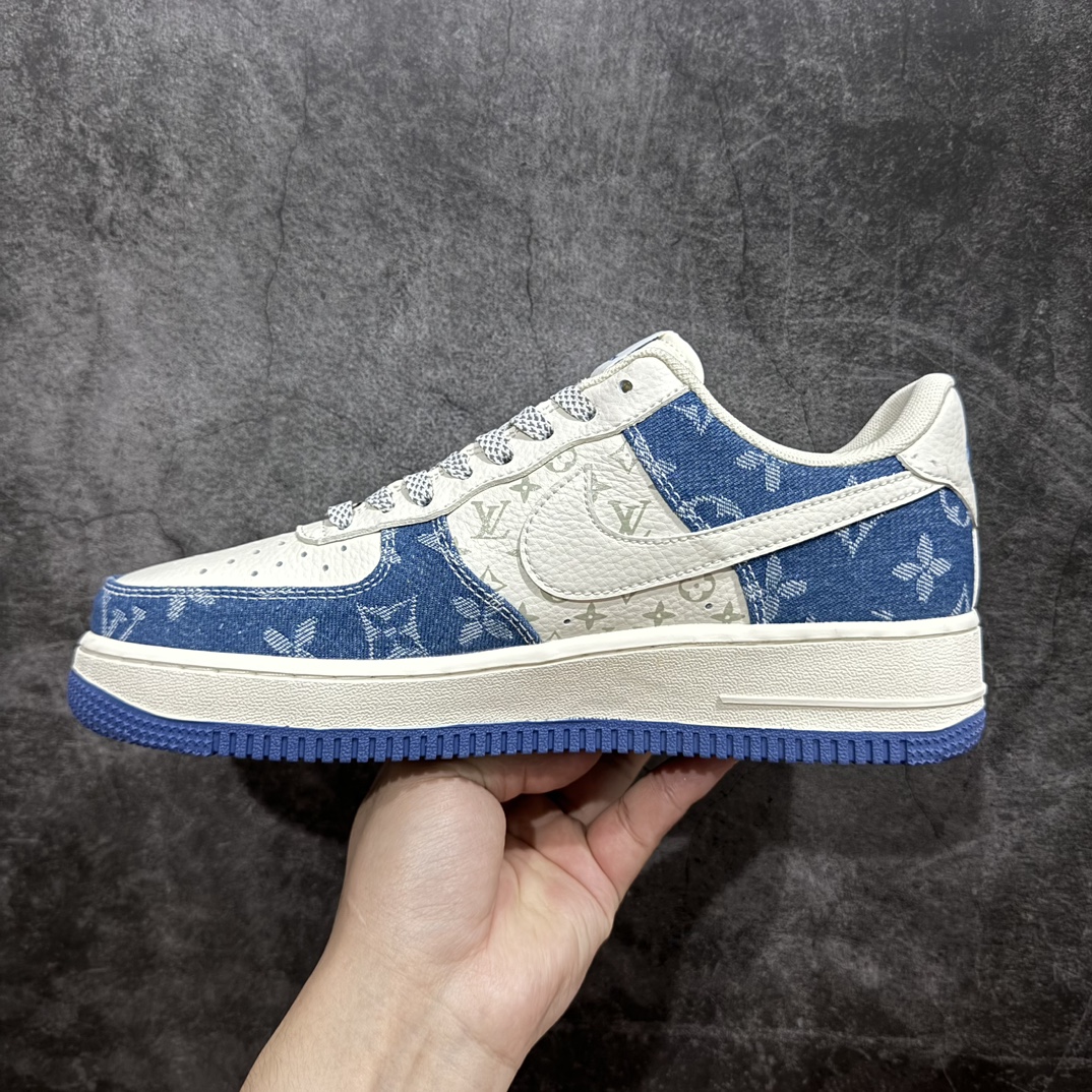 公司级海外限量发售NIkeAirForce107Low“LV联名--荧光扎染牛仔”空军一号中帮运动鞋休闲