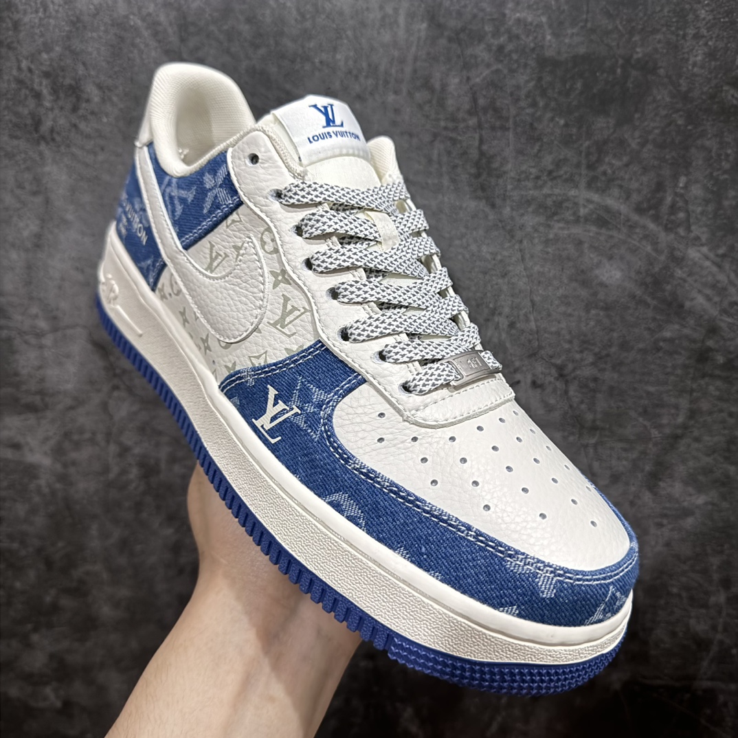 公司级海外限量发售NIkeAirForce107Low“LV联名--荧光扎染牛仔”空军一号中帮运动鞋休闲