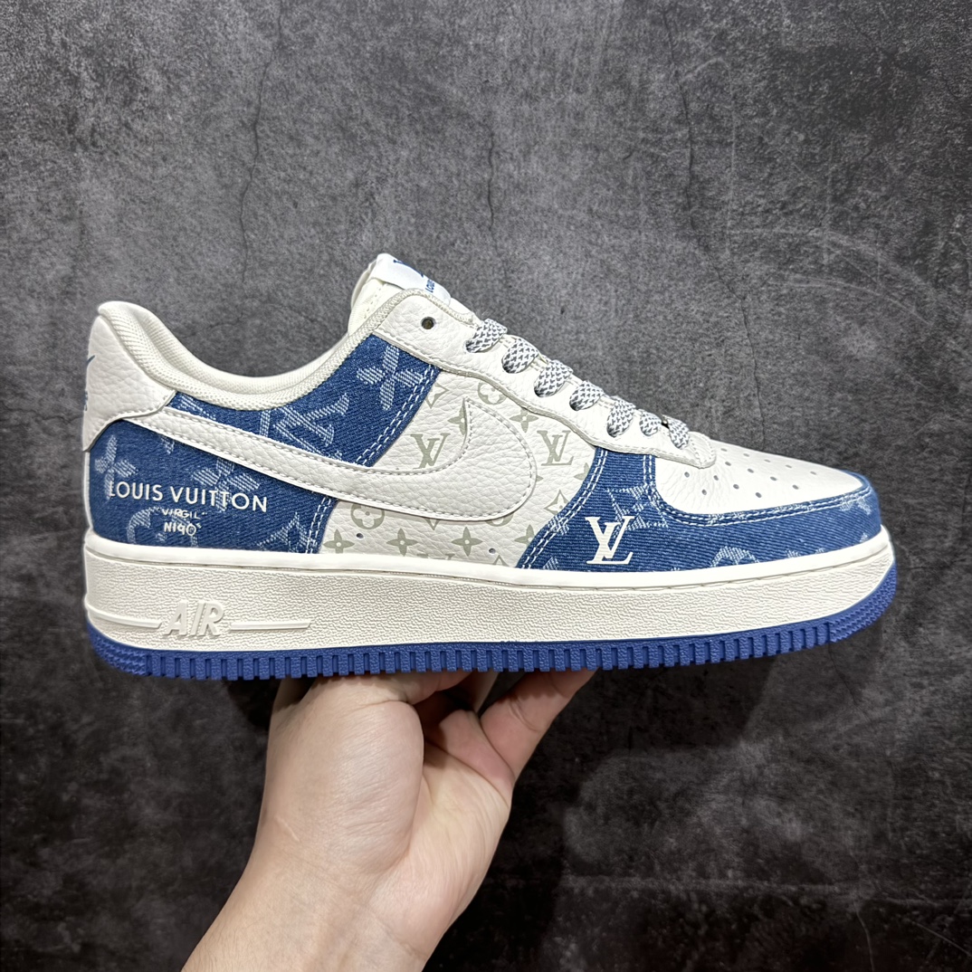 公司级海外限量发售NIkeAirForce107Low“LV联名--荧光扎染牛仔”空军一号中帮运动鞋休闲