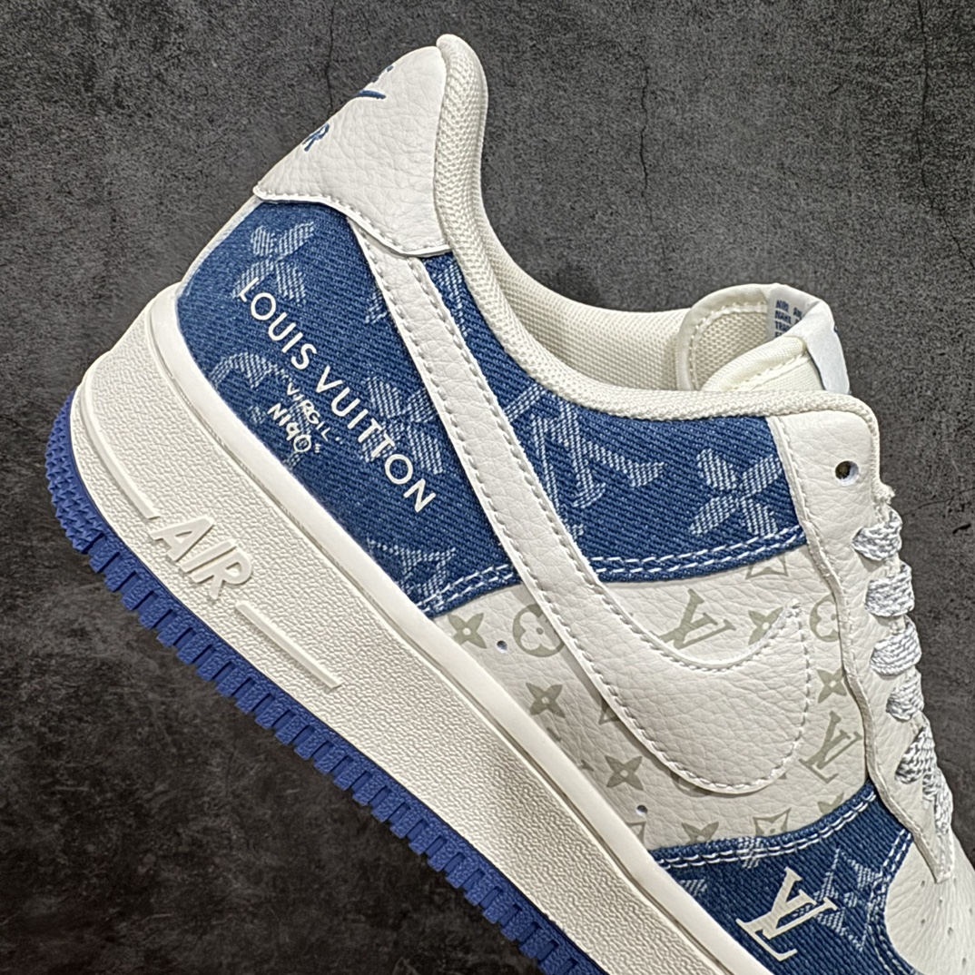 公司级海外限量发售NIkeAirForce107Low“LV联名--荧光扎染牛仔”空军一号中帮运动鞋休闲